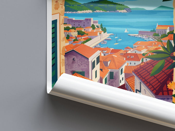 Dubrovnik Travel Print Wall Art Dubrovnik Wall Hanging Home Décor Dubrovnik Gift Art Lovers Croatia Art Lover Gift Dubrovnik Poster