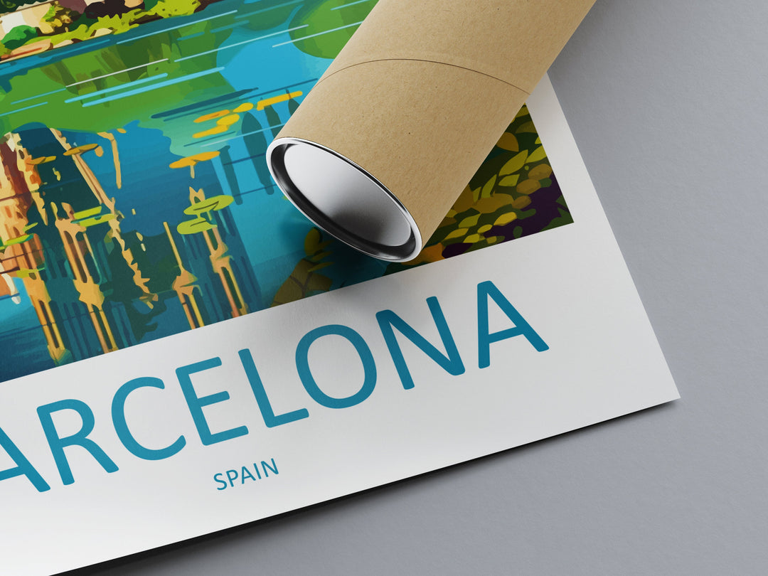 Barcelona Travel Print Wall Art Barcelona Wall Hanging Home Décor Barcelona Gift Art Lovers Spain Art Lover Gift Barcelona Print Spain Art