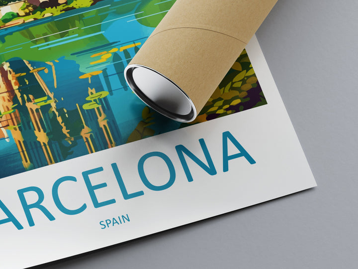 Barcelona Travel Print Wall Art Barcelona Wall Hanging Home Décor Barcelona Gift Art Lovers Spain Art Lover Gift Barcelona Print Spain Art