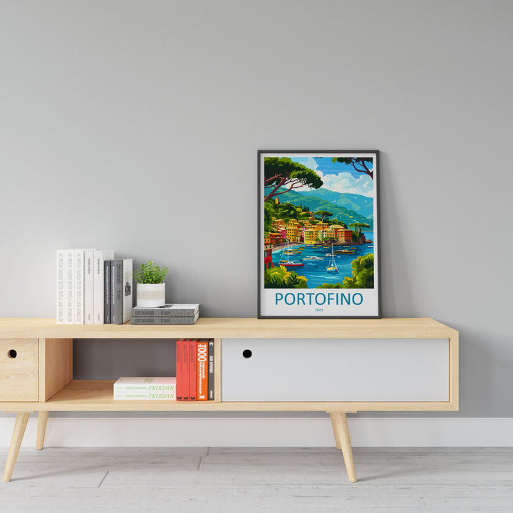 Portofino Travel Print Wall Art Portofino Wall Hanging Home Décor Portofino Gift Art Lovers Italy Art Lover Gift Portofino Print Portofino