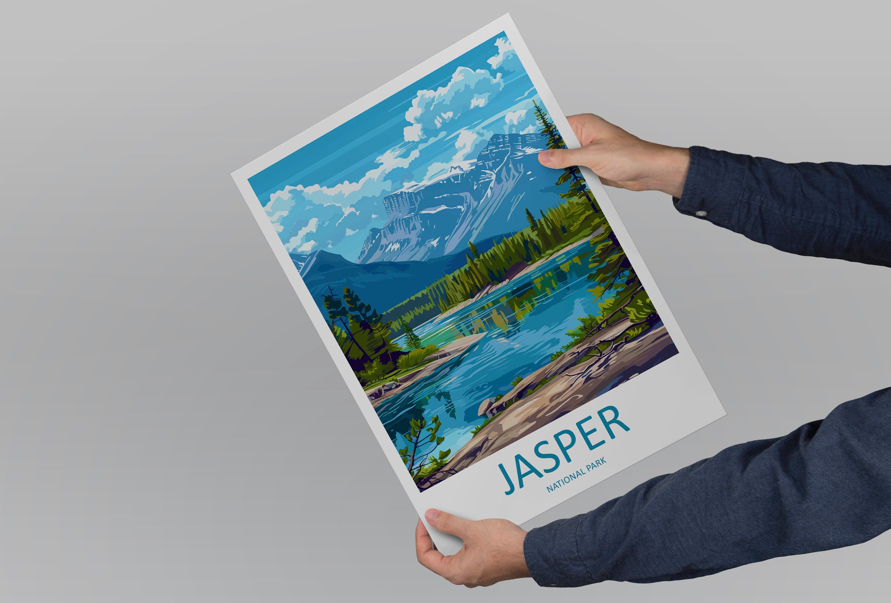 Jasper National Park Travel Print