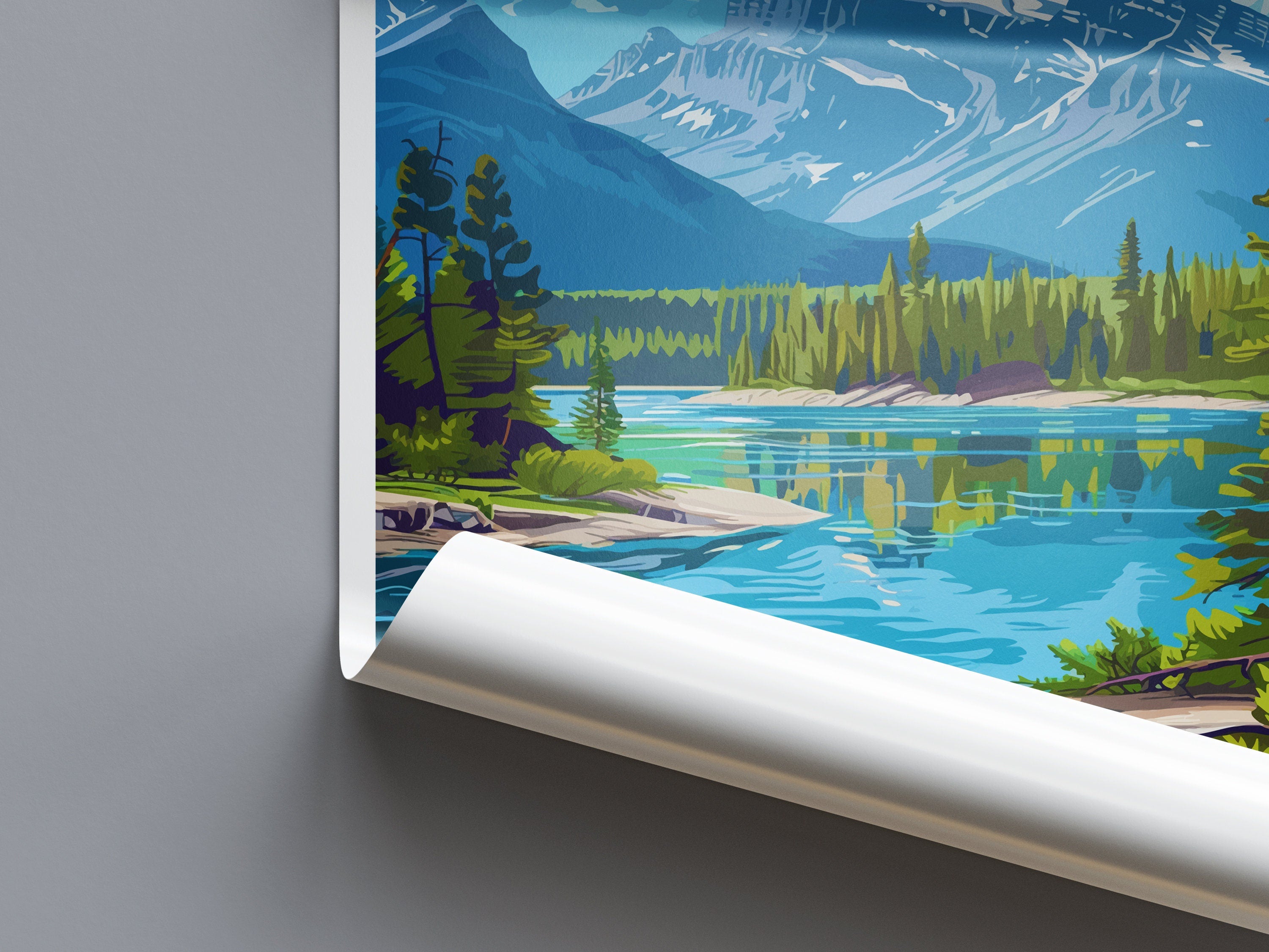 Jasper National Park Travel Print