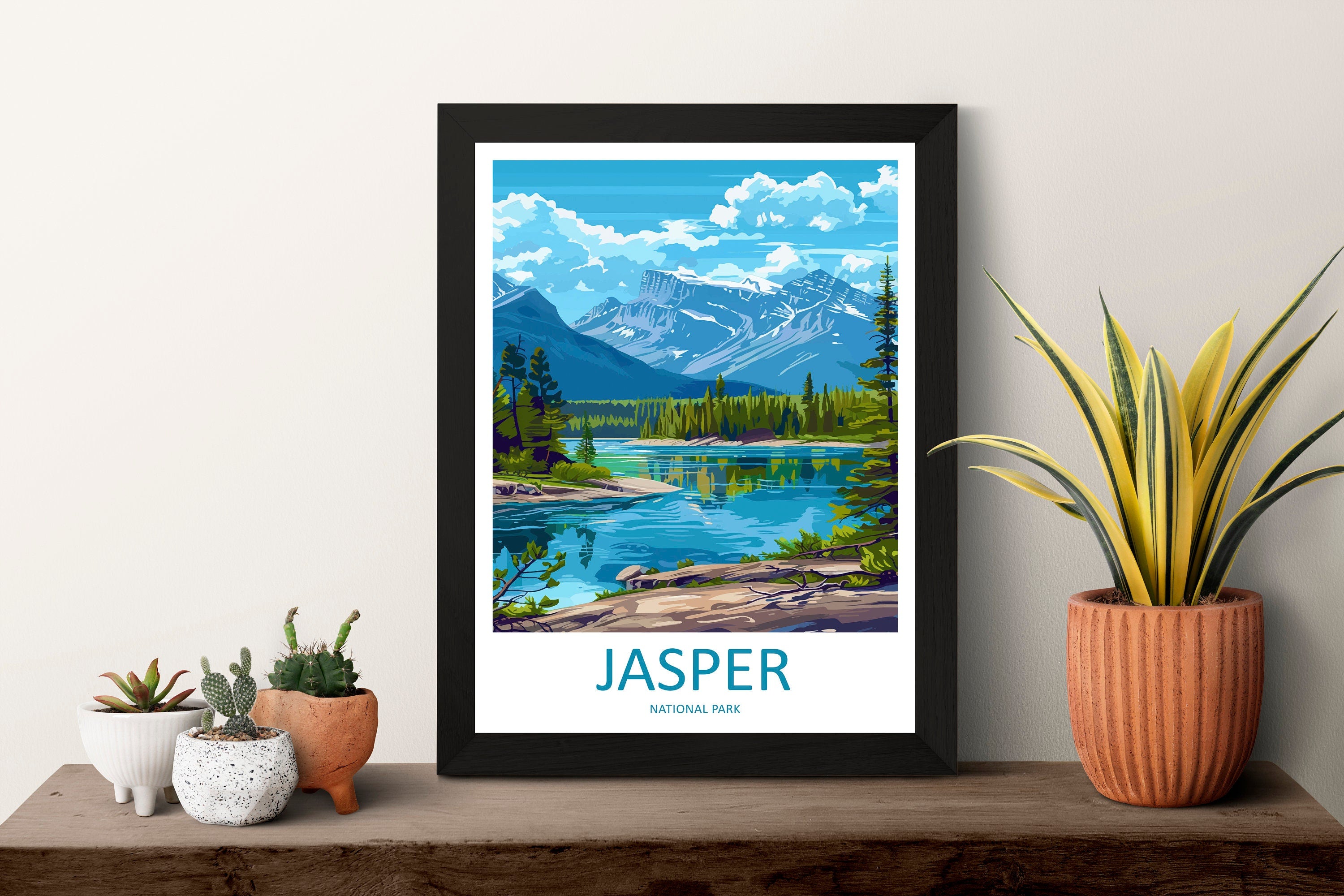 Jasper National Park Travel Print