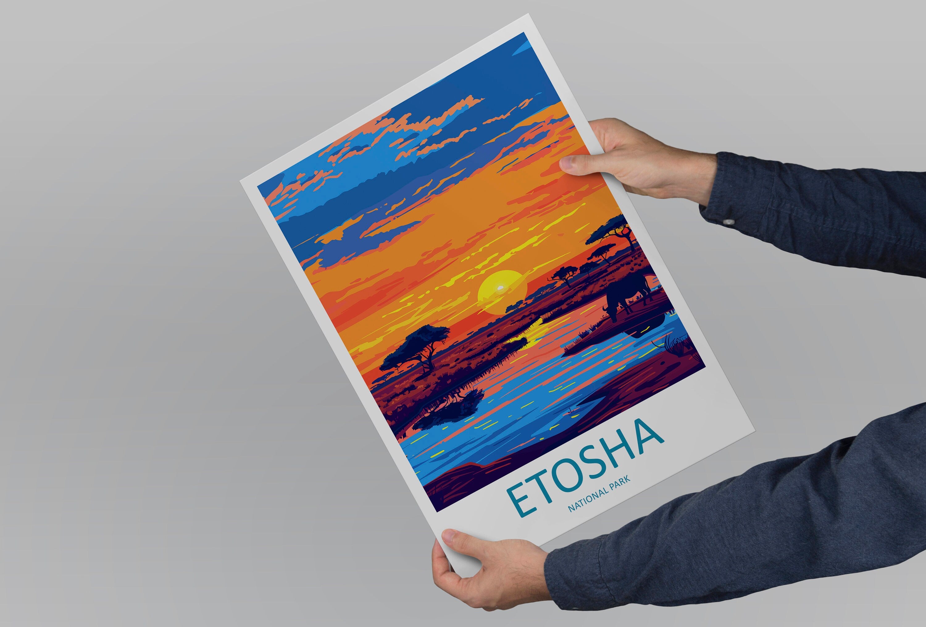 Etosha National Park Travel Print