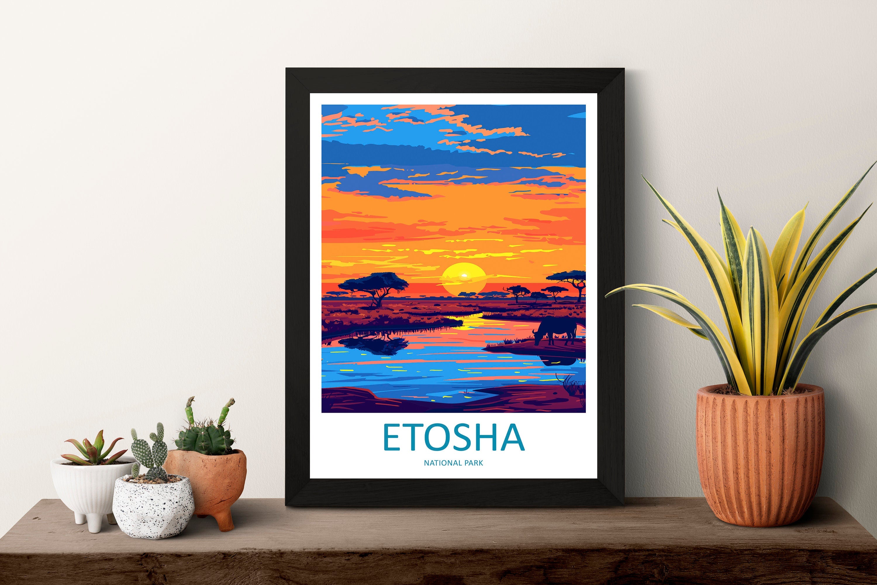 Etosha National Park Travel Print