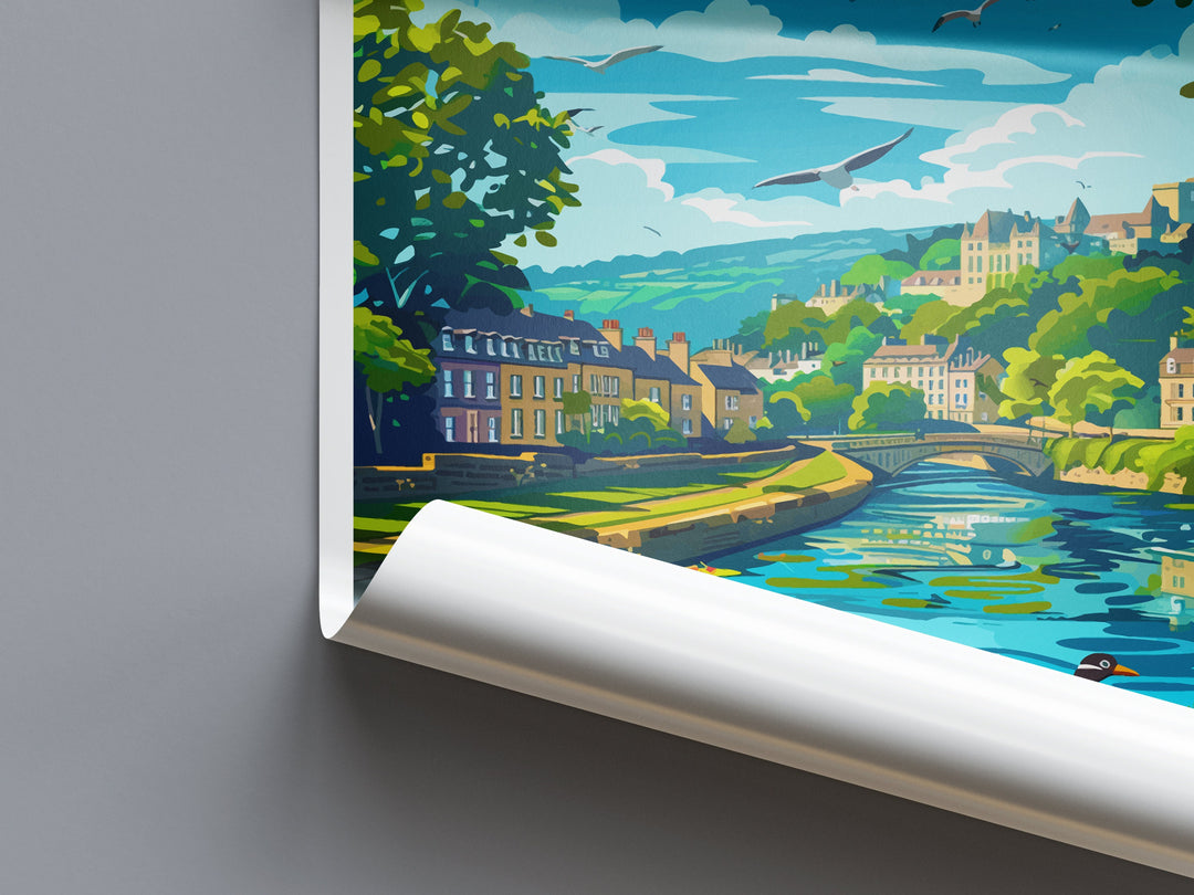 Bath Travel Print Wall Art Bath Wall Hanging Home Décor Bath Gift Art Lovers England Art Lover Gift Bath City England Travel Art Gift