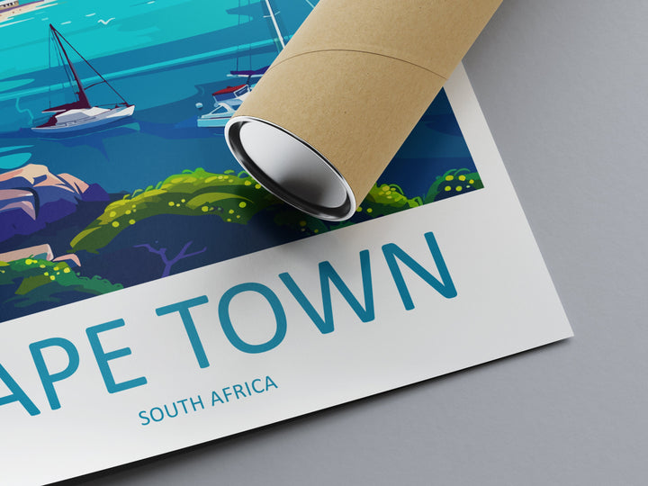 Cape Town Travel Print Wall Art Cape Town Wall Hanging Home Décor Cape Town Gift Art Lovers South Africa Art Print Cape Town Wall Décor Art