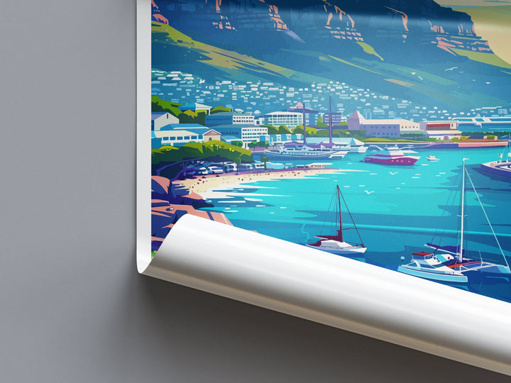 Cape Town Travel Print Wall Art Cape Town Wall Hanging Home Décor Cape Town Gift Art Lovers South Africa Art Print Cape Town Wall Décor Art