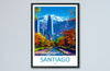 Santiago Travel Print