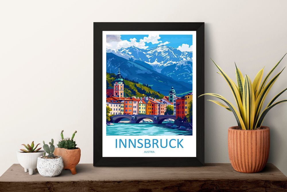 Innsbruck Print Innsbruck Home Decor Landscape Art Print Innsbruck Wall Art for Austria Enthusiast Gift Wall Hanging Innsbruck Austria Print