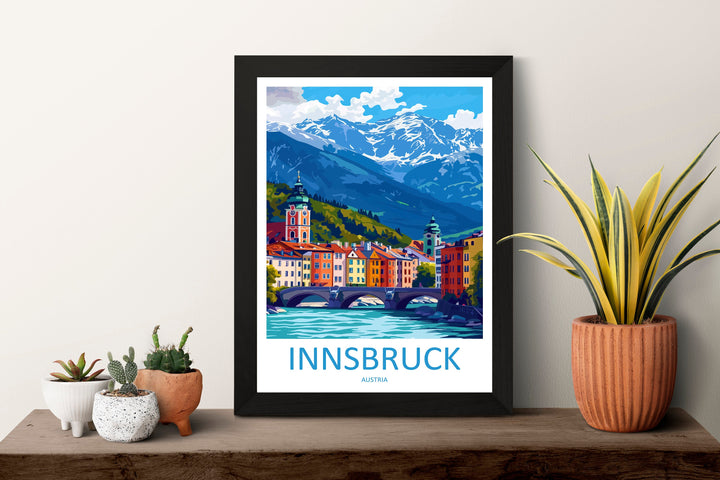 Innsbruck Print Innsbruck Home Decor Landscape Art Print Innsbruck Wall Art for Austria Enthusiast Gift Wall Hanging Innsbruck Austria Print
