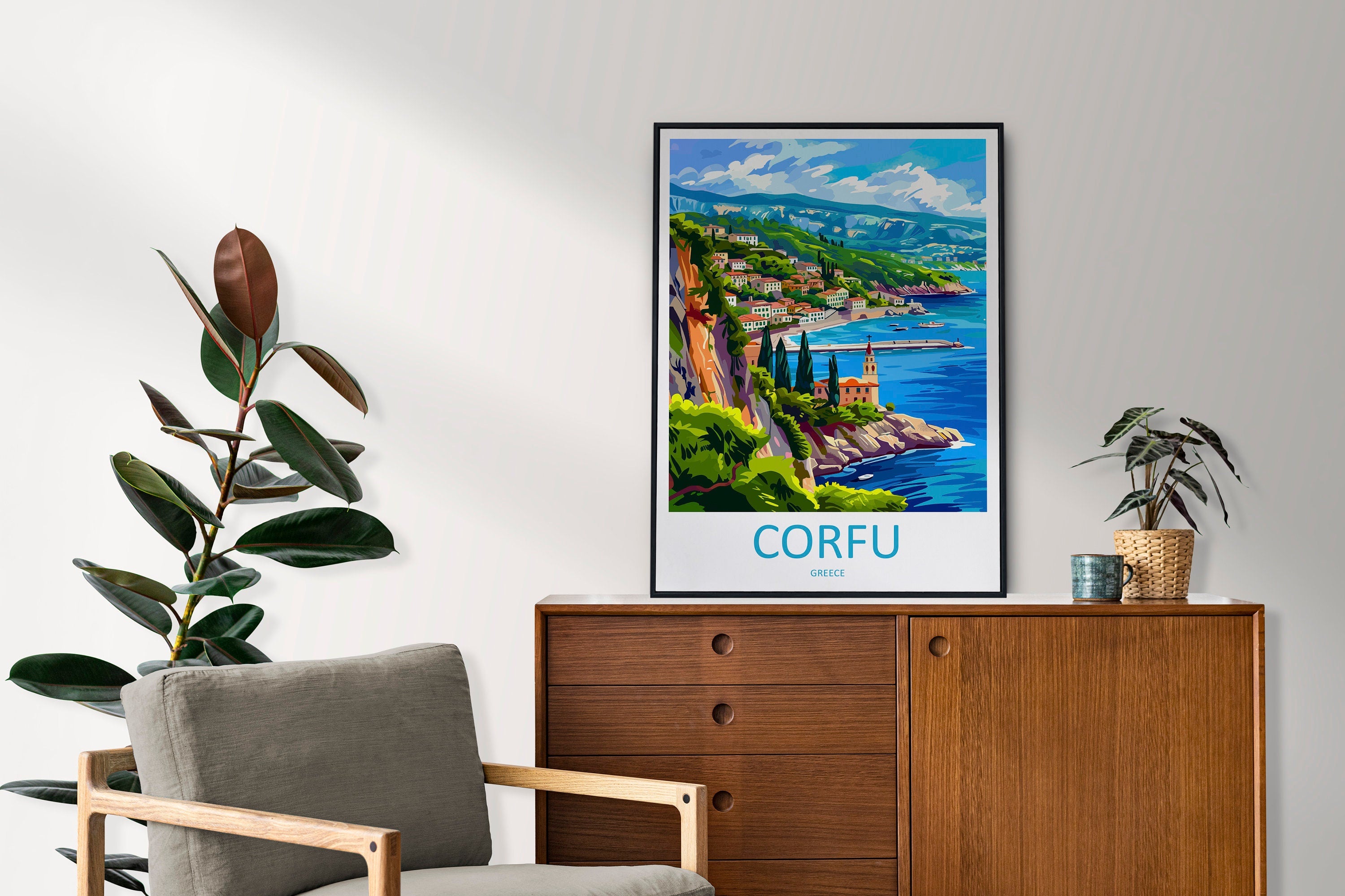 Corfu Travel Print