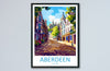 Aberdeen Print Aberdeen Home Décor Scotland City Art Print Aberdeen