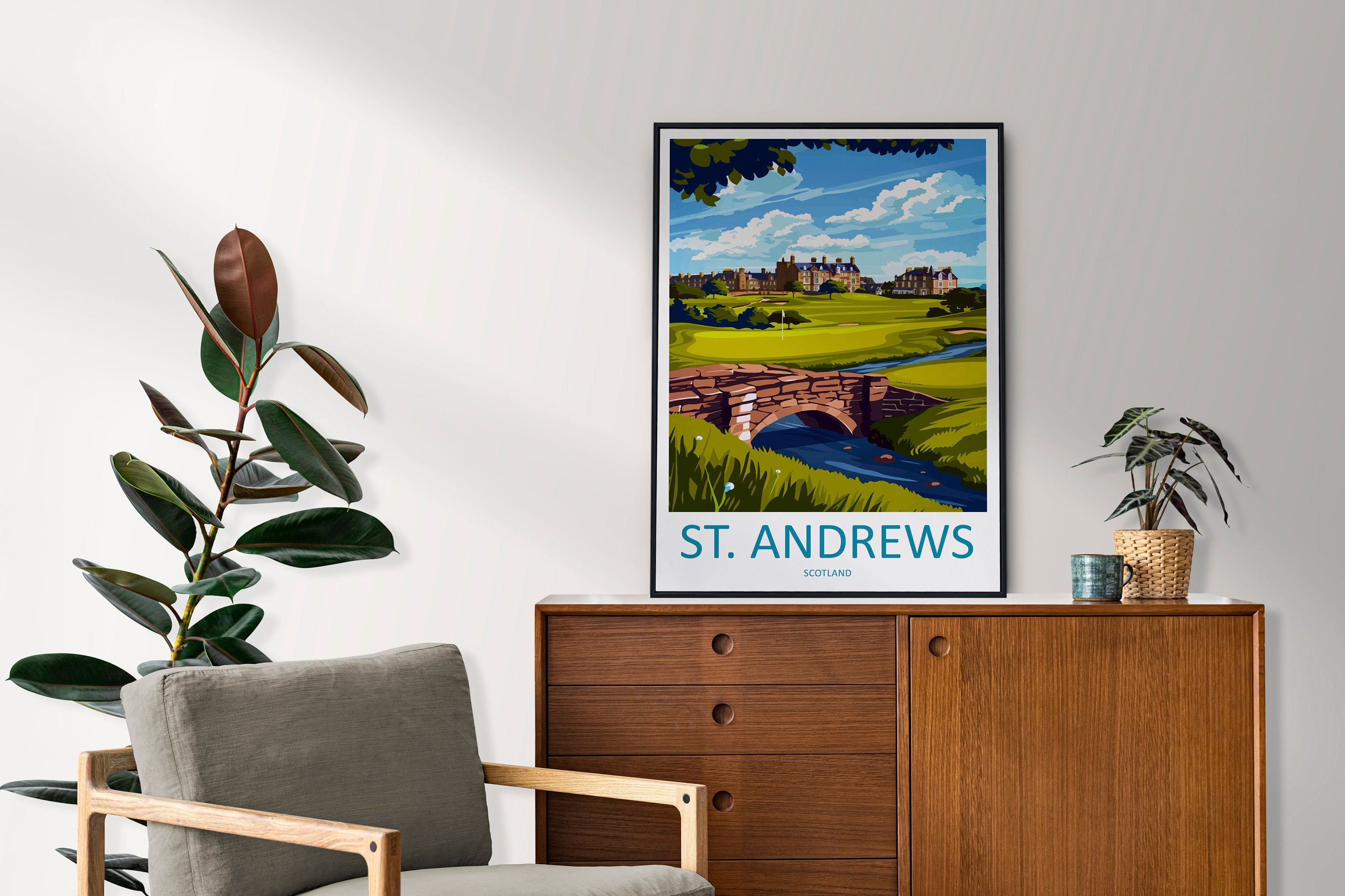 St Andrews Golf Course Travel Print