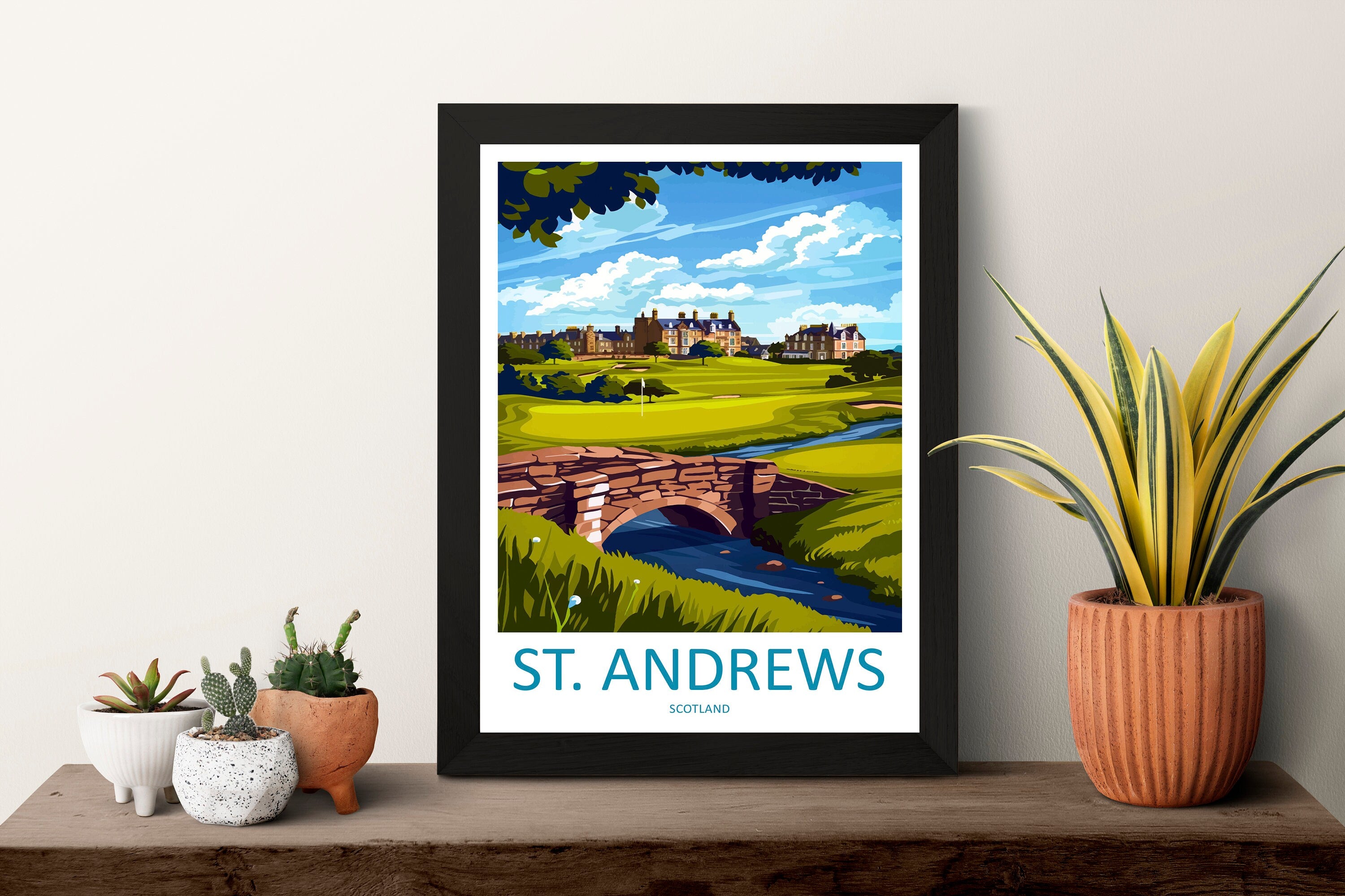 St Andrews Golf Course Travel Print