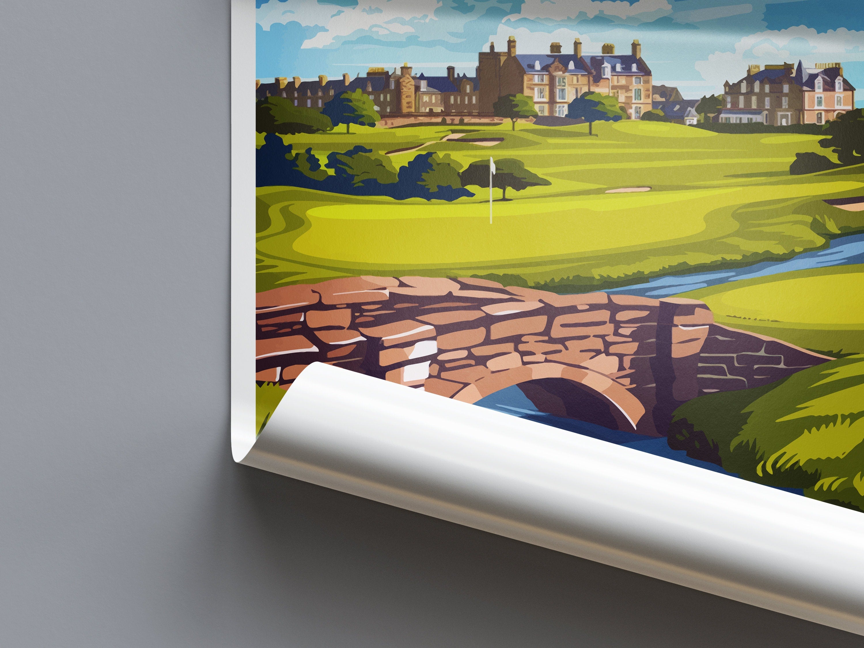 St Andrews Golf Course Travel Print