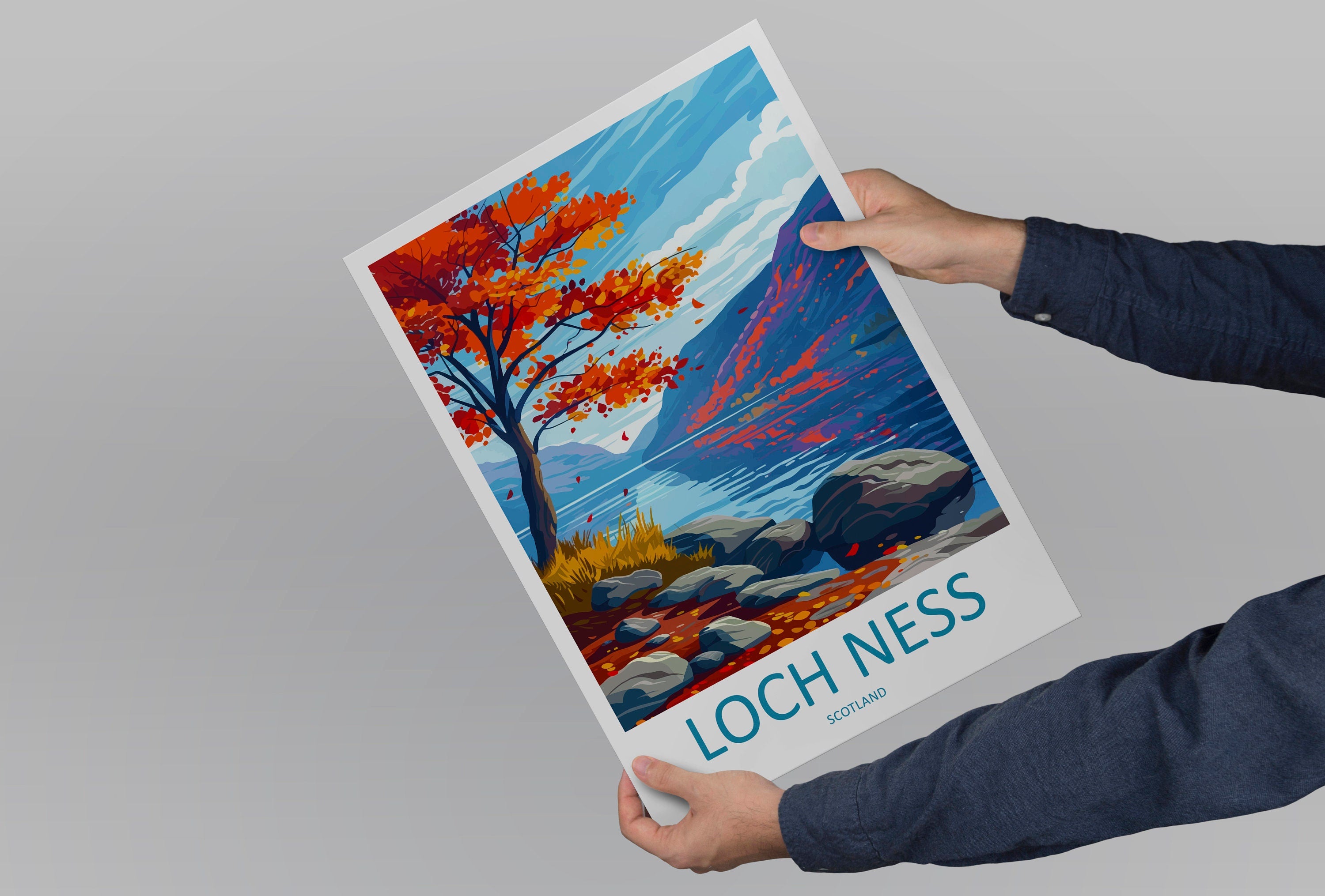 Loch Ness Print Loch Ness Home Décor Landscape Art Print Loch Ness