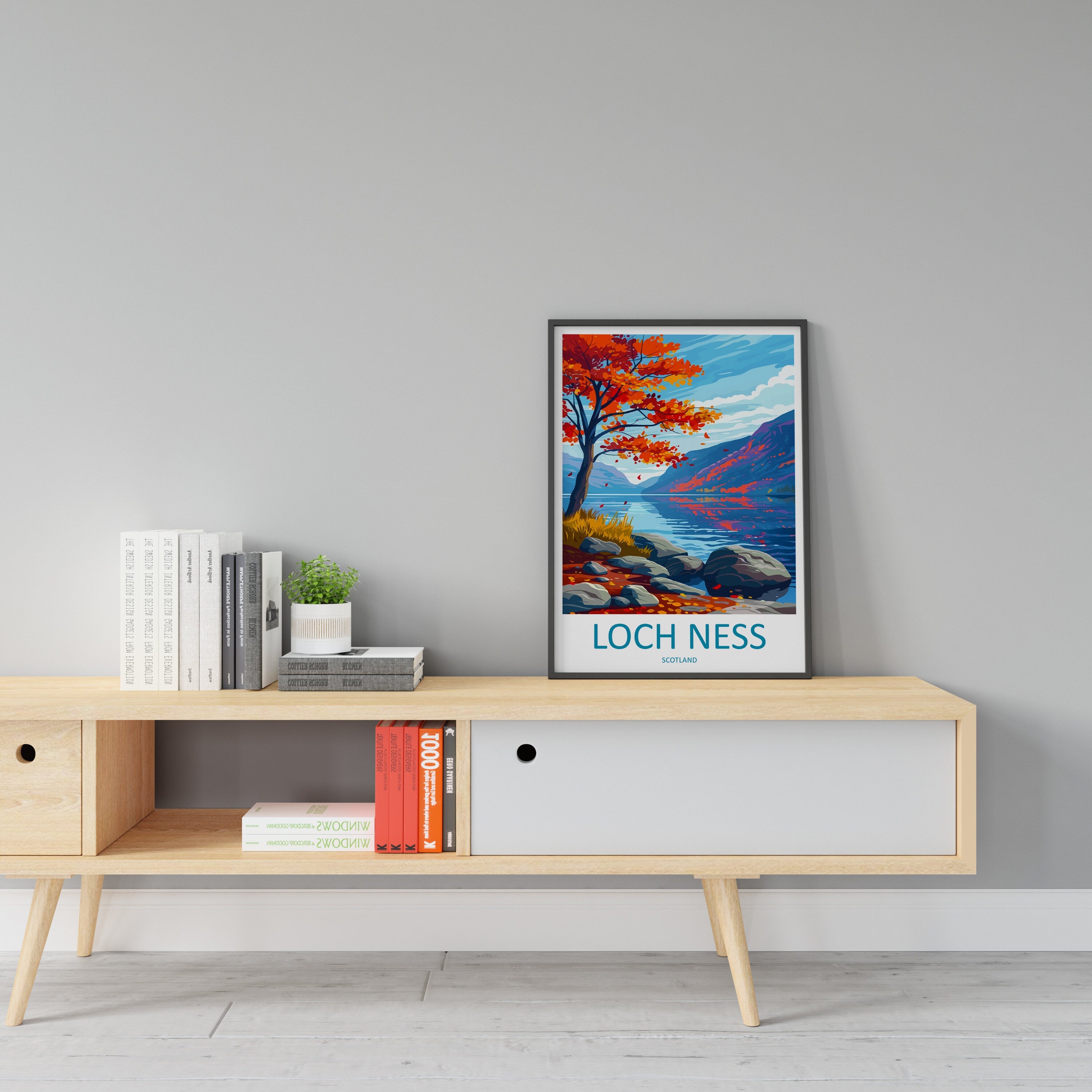 Loch Ness Print Loch Ness Home Décor Landscape Art Print Loch Ness