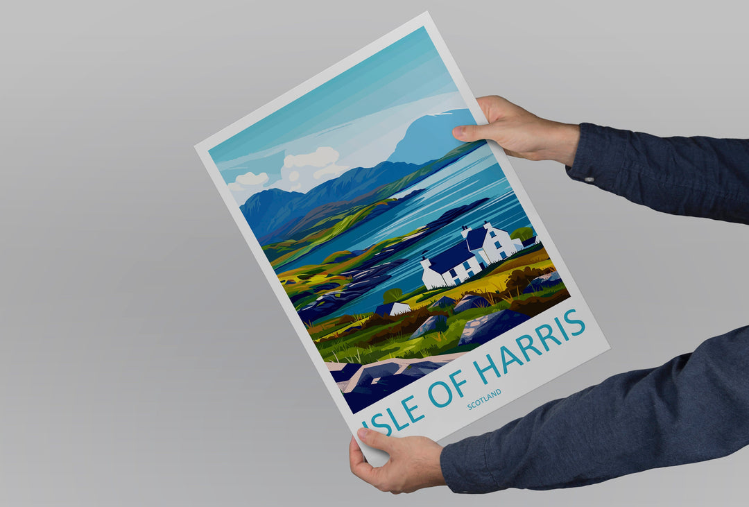 Isle Of Harris Travel Print Wall Art Isle Of Harris Wall Hanging Home Décor Isle Of Harris Gift Art Lovers Scotland Art Lover Gift Isle Art