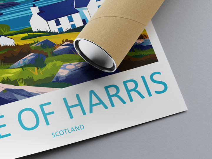 Isle Of Harris Travel Print Wall Art Isle Of Harris Wall Hanging Home Décor Isle Of Harris Gift Art Lovers Scotland Art Lover Gift Isle Art