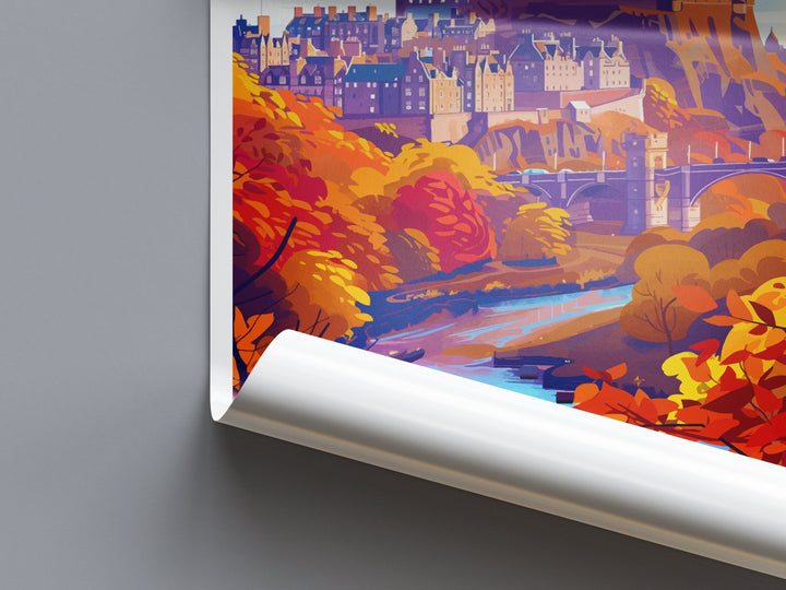 Edinburgh Cityscape Print Edinburgh Home Decor European City Art Print Edinburgh Wall Art Scotland Enthusiast Gift Wall Hanging Edinburgh