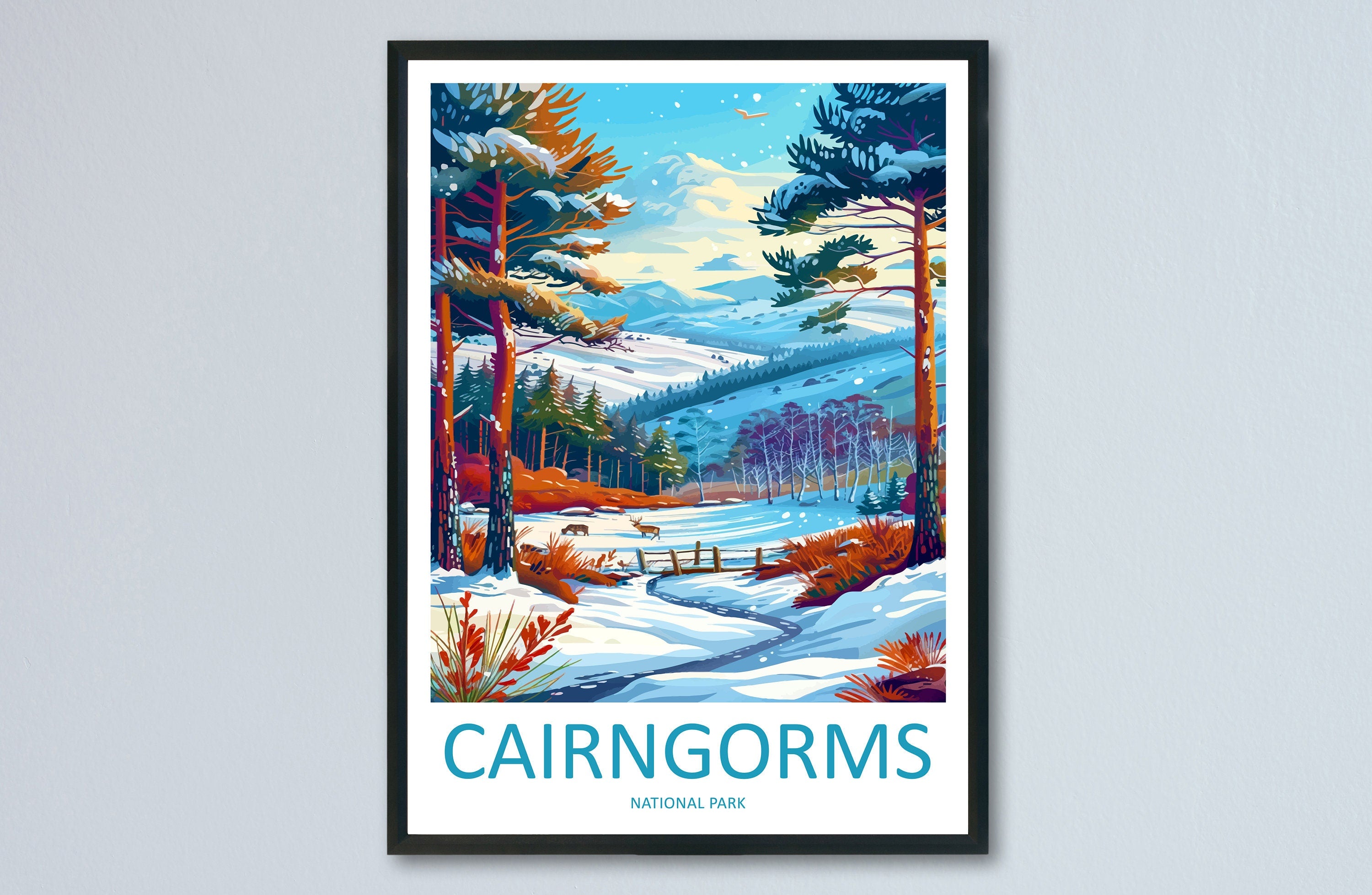 Cairngorms Print Cairngorms Home Decor Landscape Art Print Cairngorms