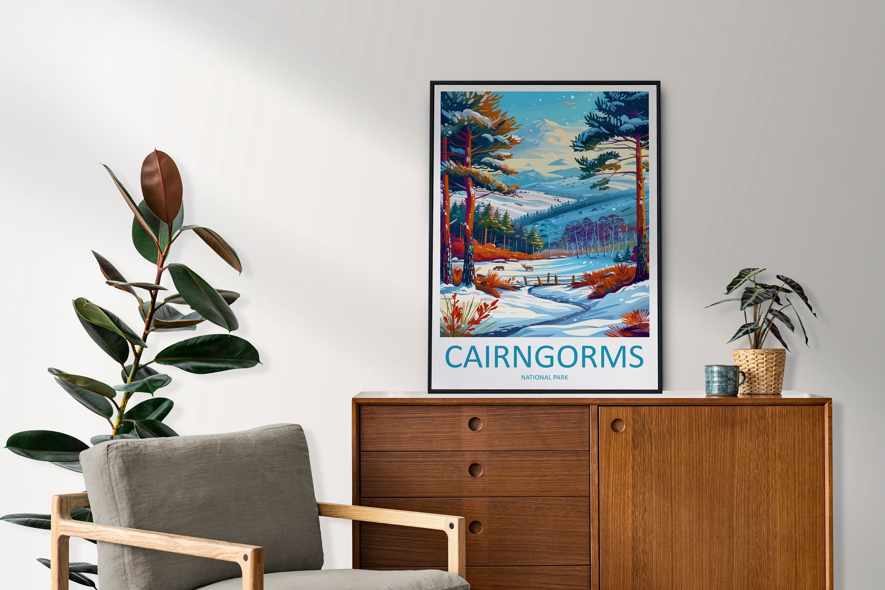 Cairngorms Print Cairngorms Home Decor Landscape Art Print Cairngorms