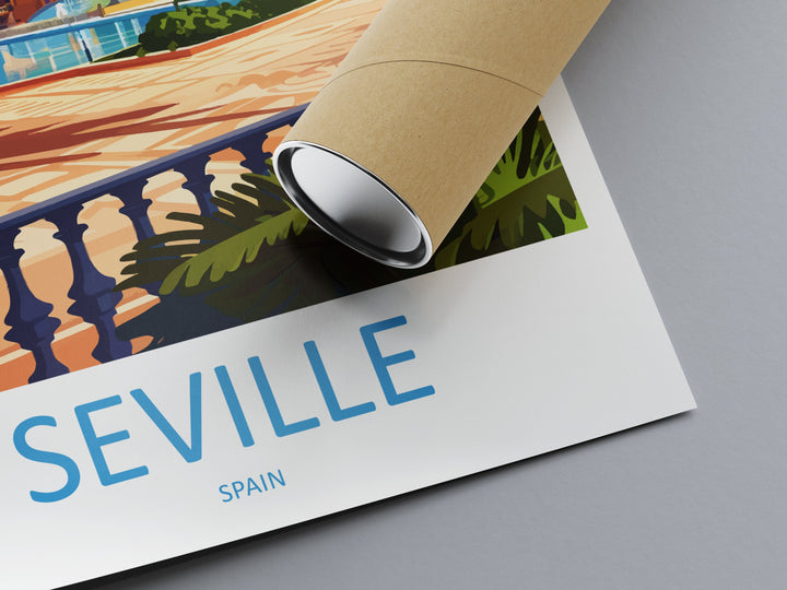 Seville Travel Print Wall Art Seville Wall Hanging Home Décor Seville Gift Art Lovers Spain Art Lover Gift Seville Print Spain Wall Art Deco