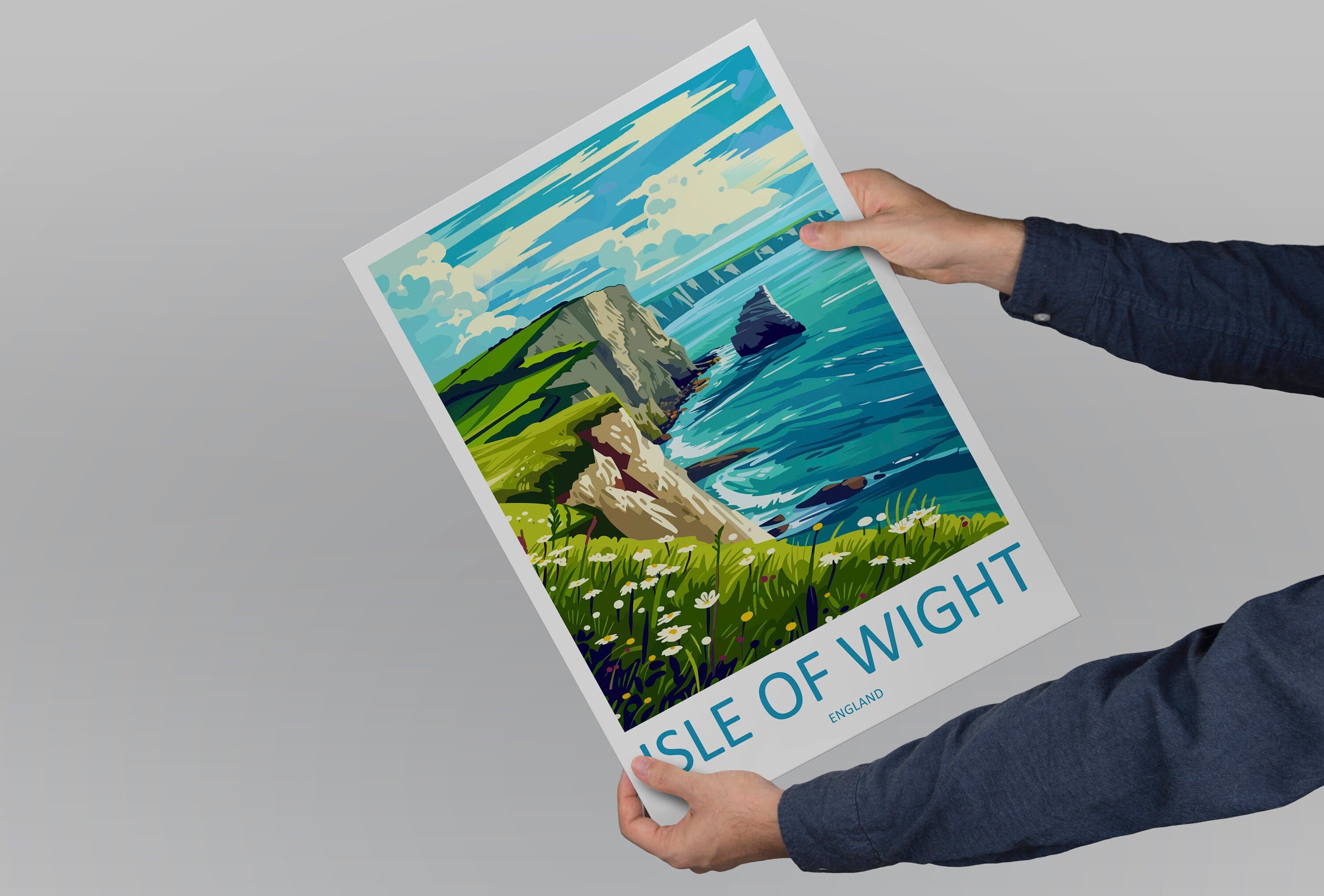 Isle Of Wight Travel Print