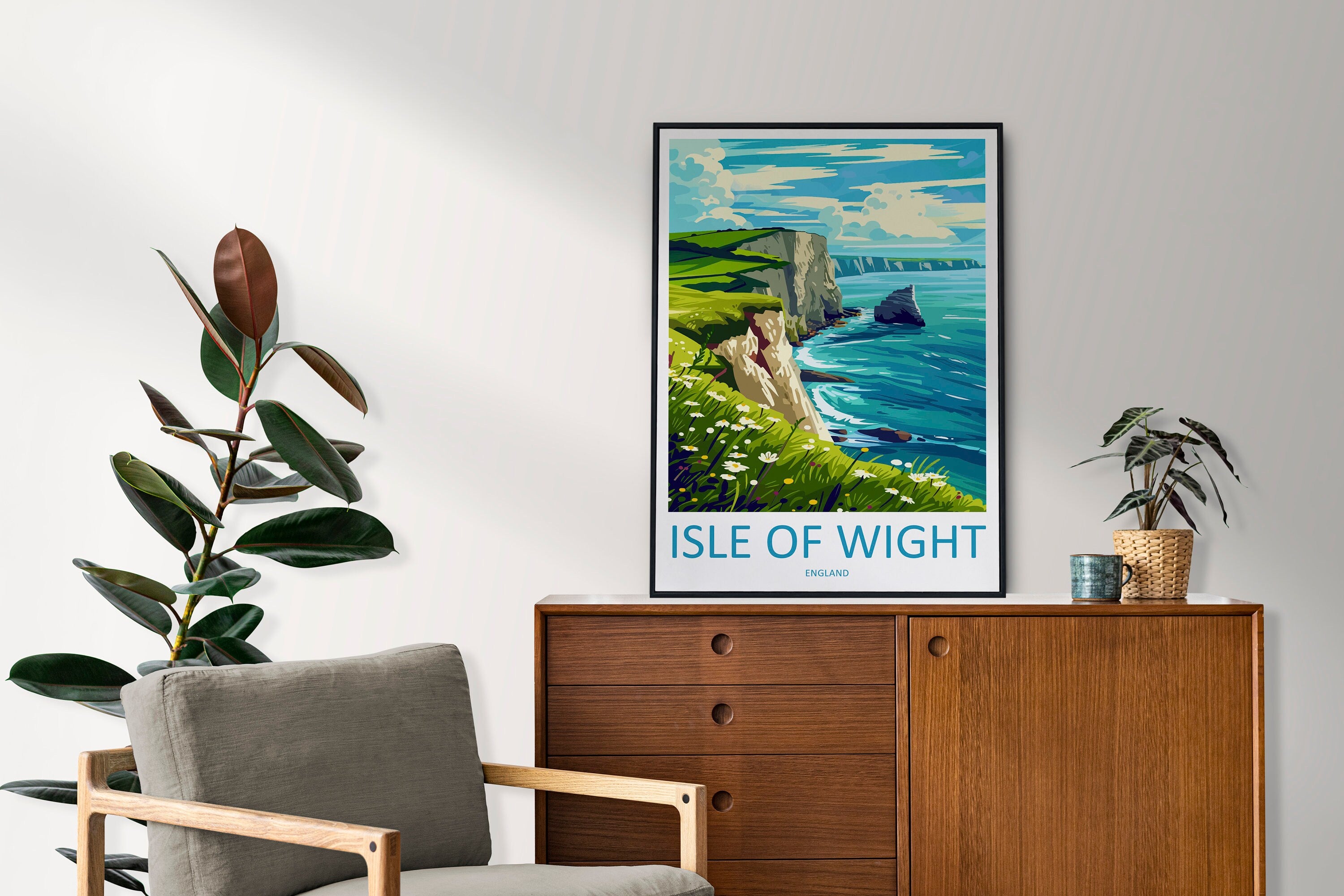 Isle Of Wight Travel Print