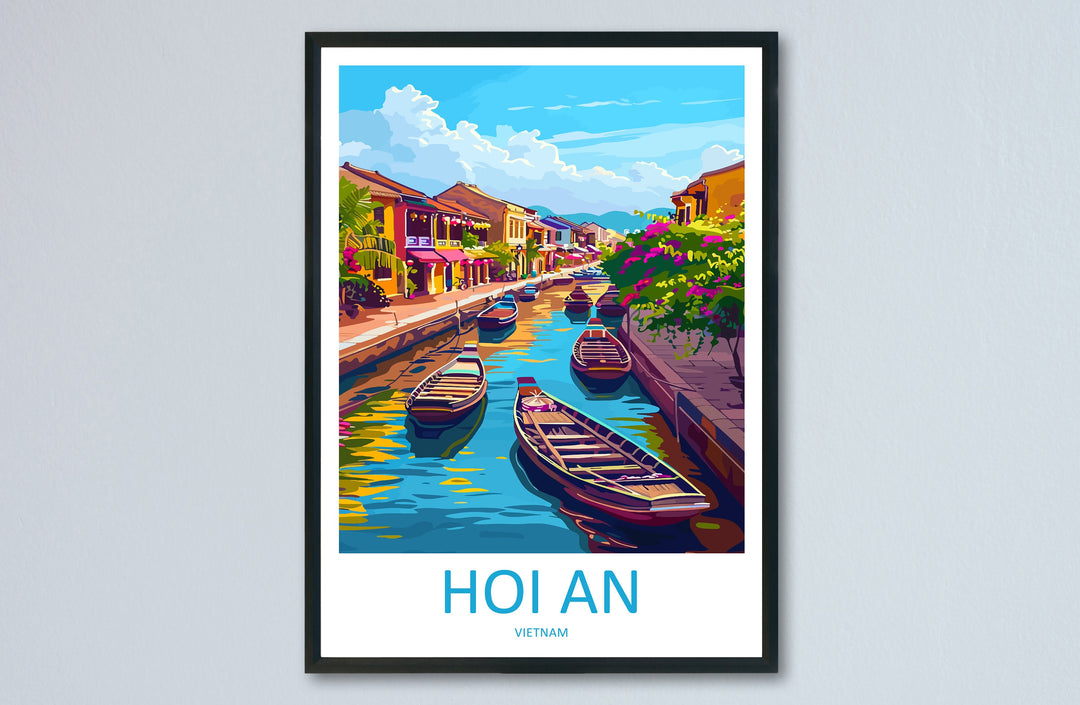 Hoi An Travel Print Wall Art Hoi An Wall Hanging Home Décor Hoi An Gift Art Lovers Vietnam Art Lover Gift Hoi An Wall Art For Vietnam Lover