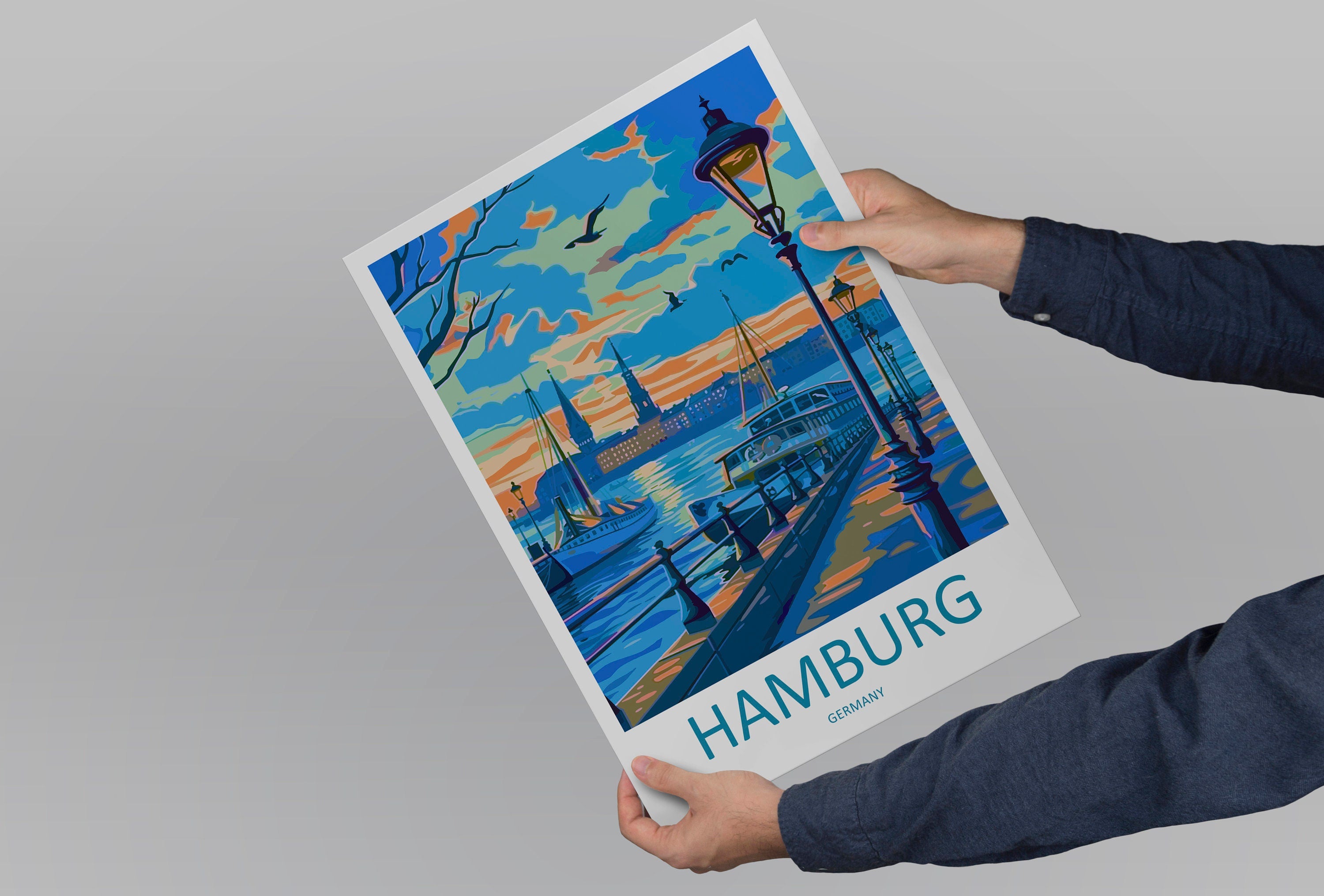 Hamburg Travel Print