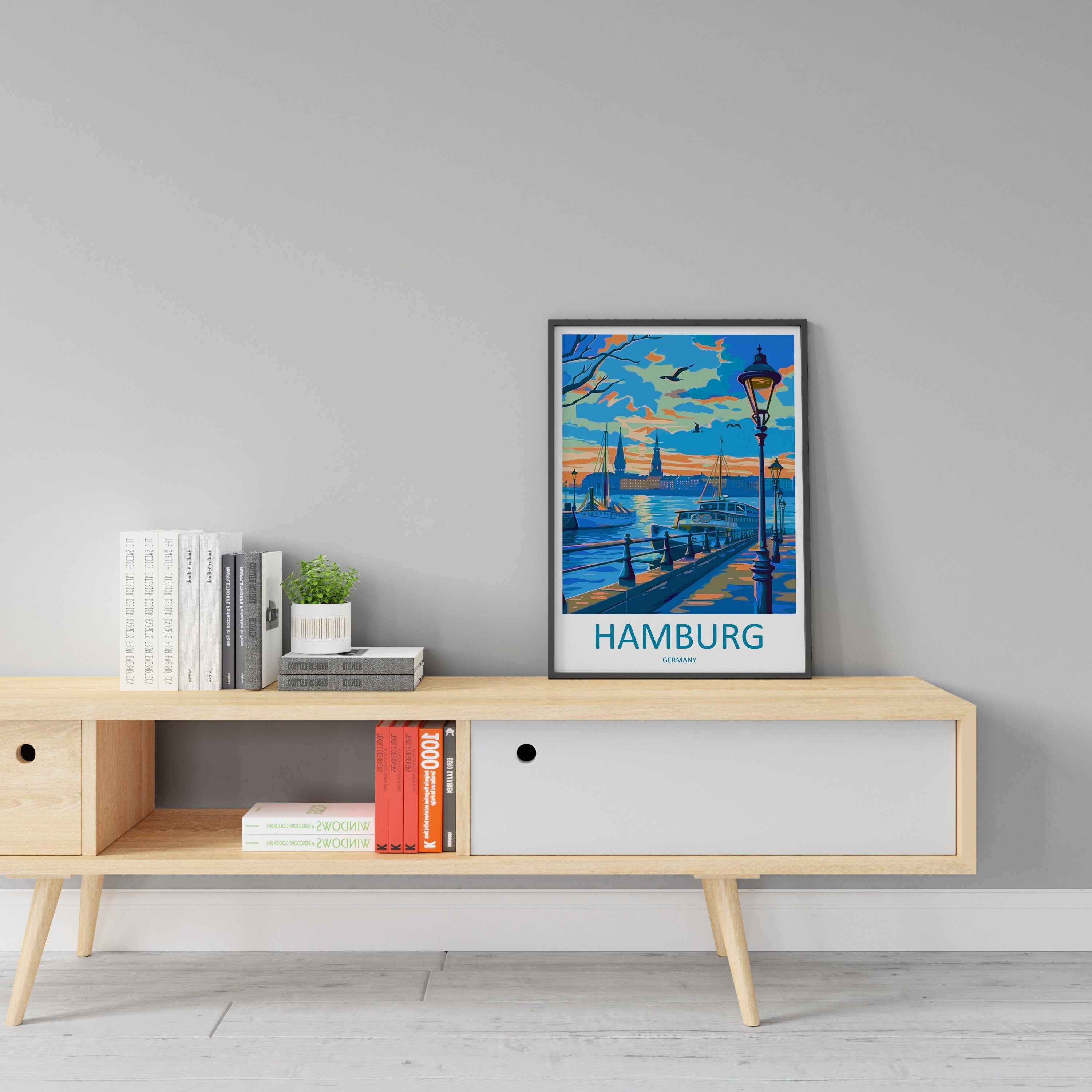 Hamburg Travel Print