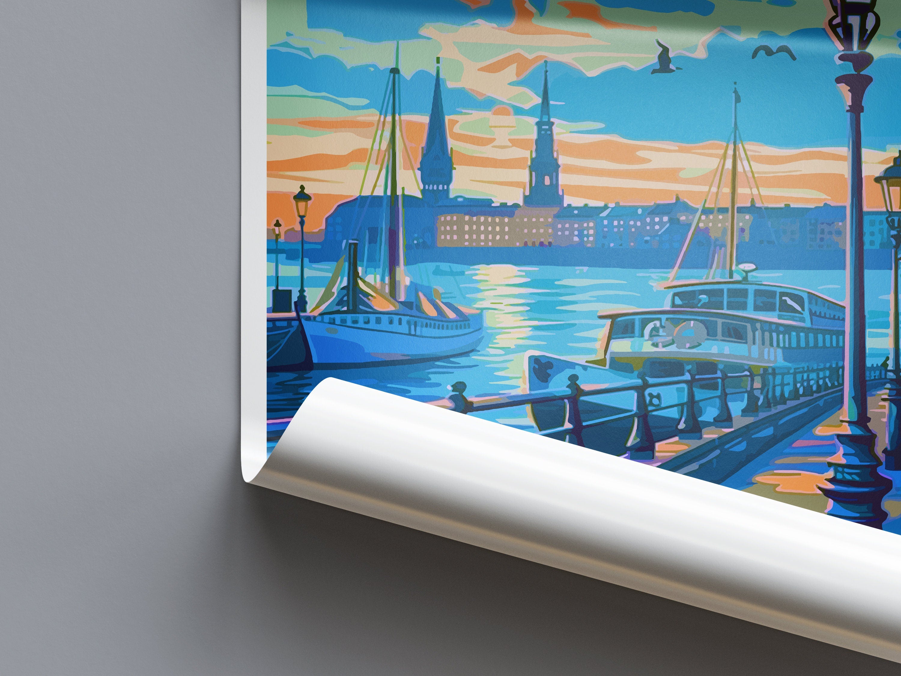 Hamburg Travel Print