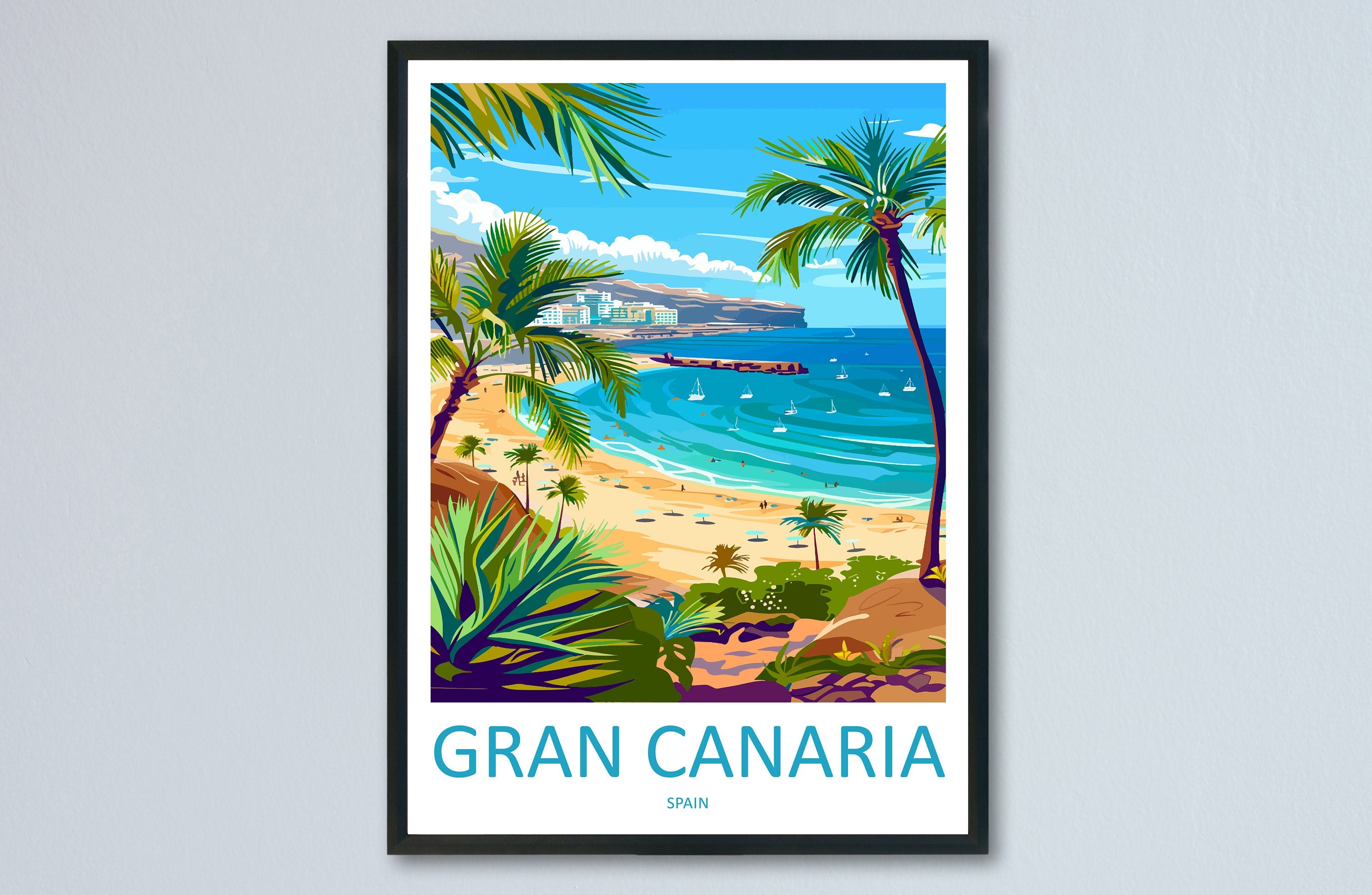 Gran Canaria Travel Print