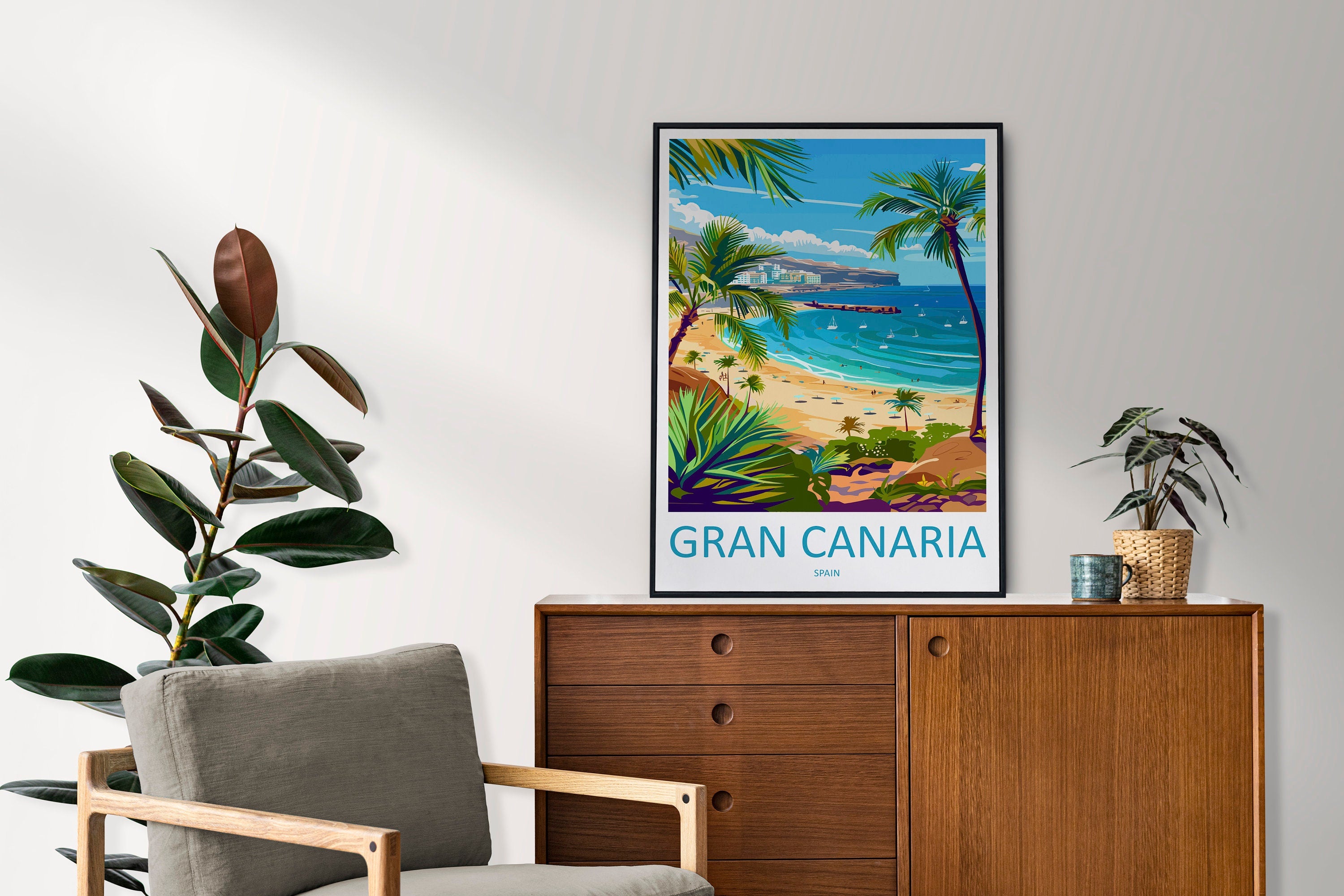 Gran Canaria Travel Print