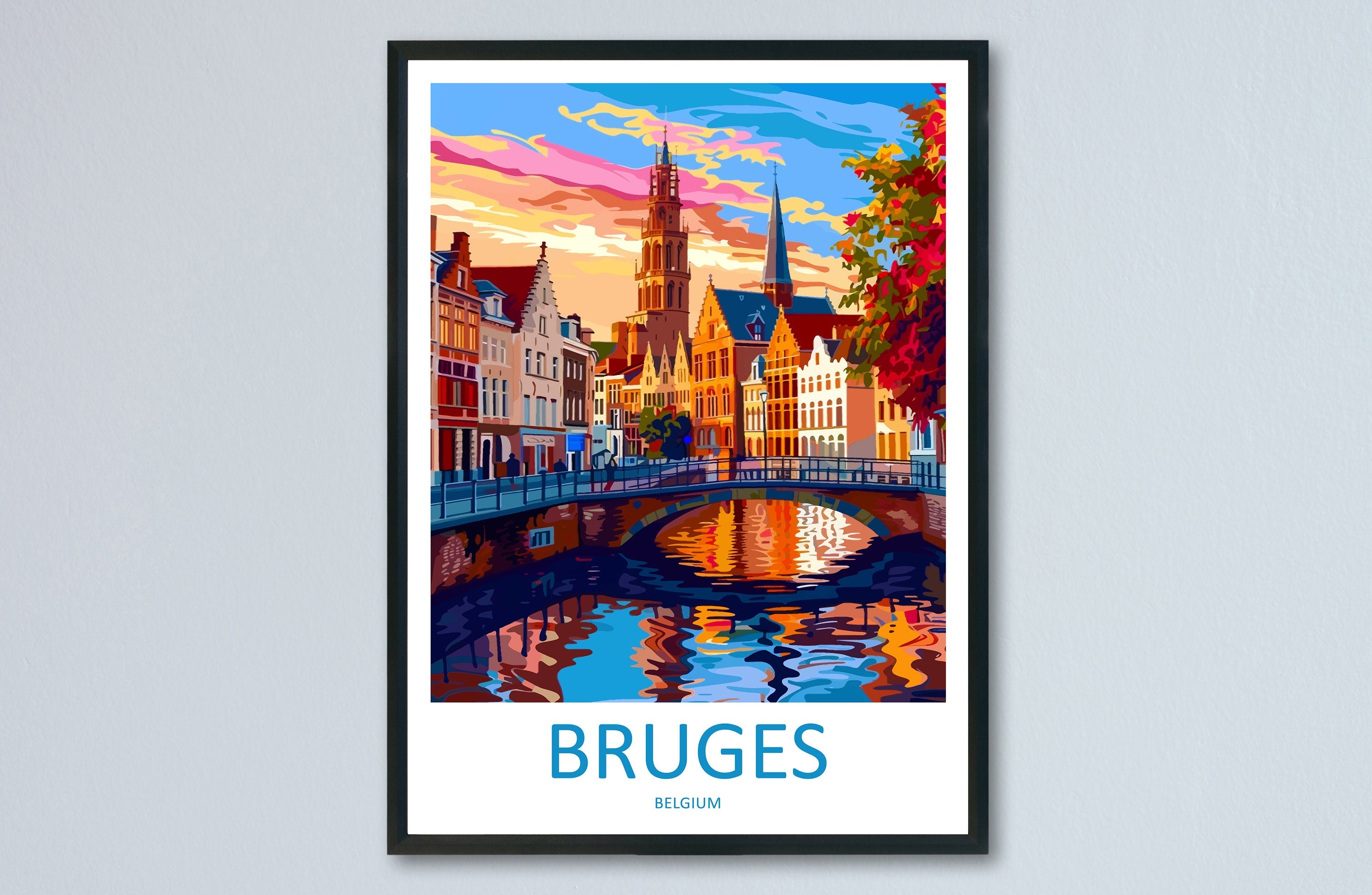 Bruges Travel Print