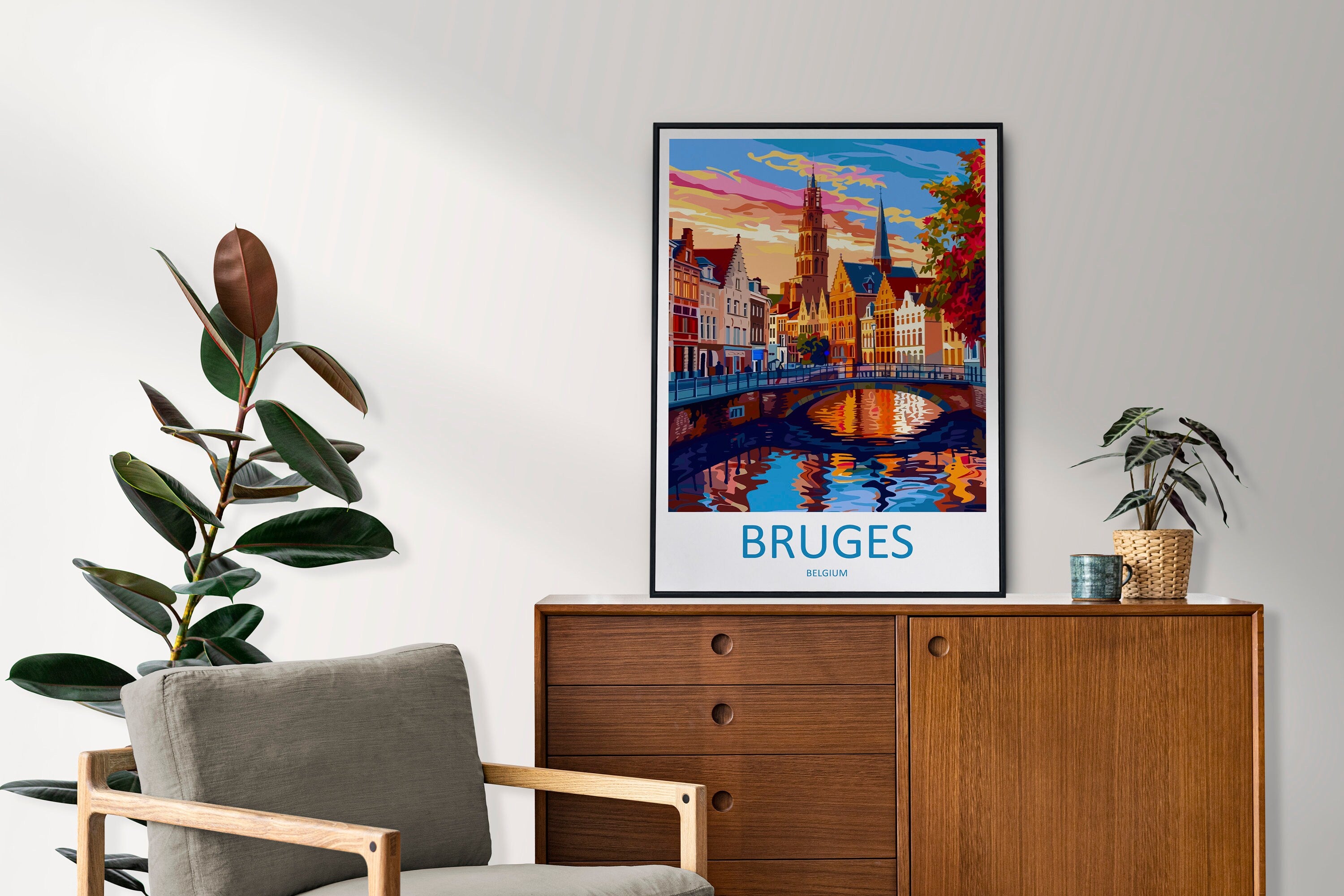 Bruges Travel Print