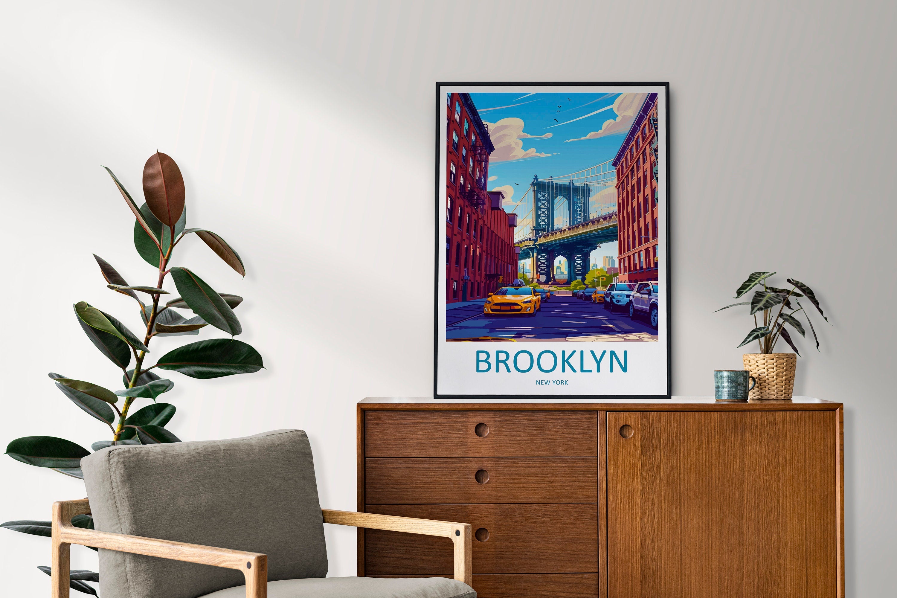 Brooklyn New York Travel Print