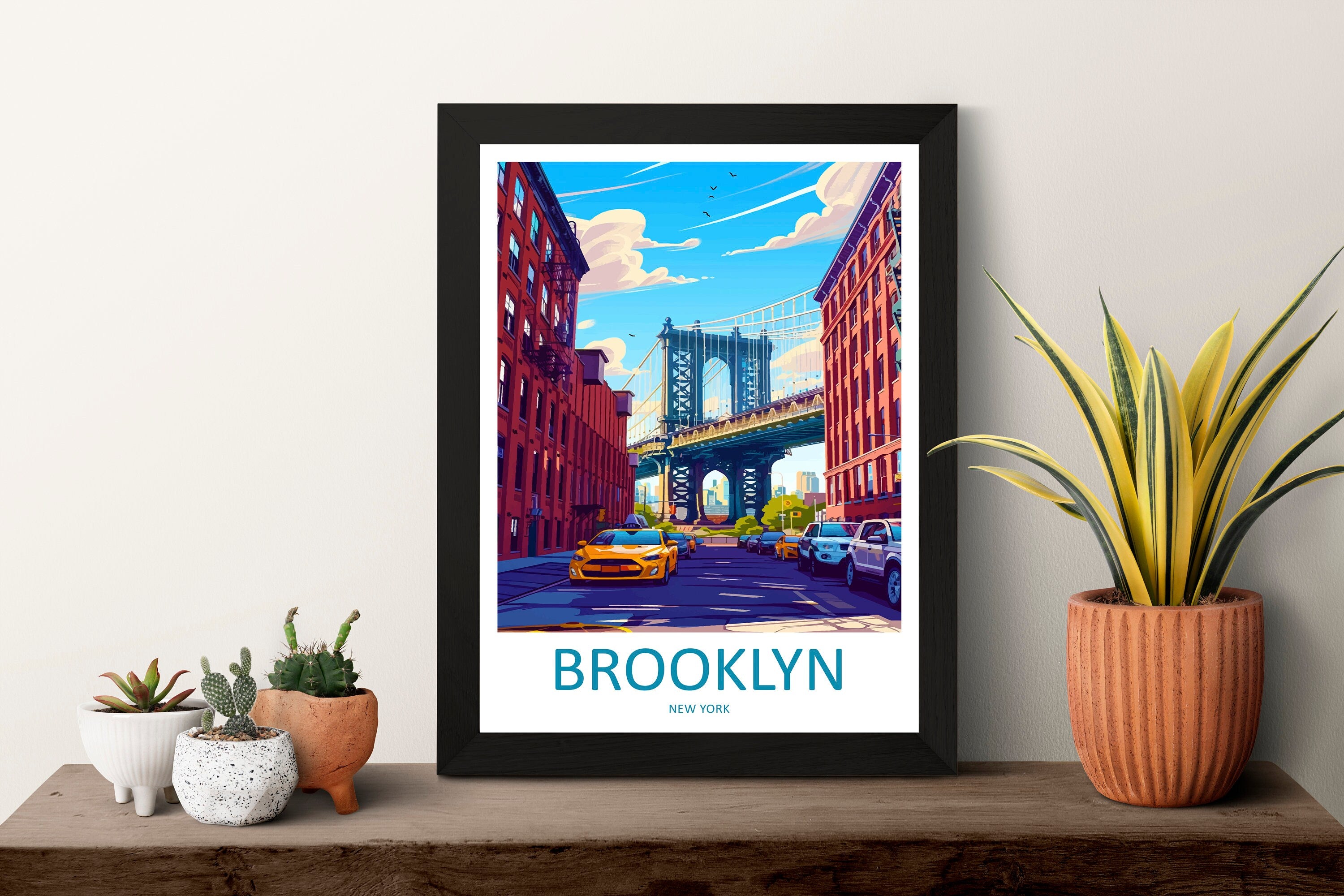 Brooklyn New York Travel Print