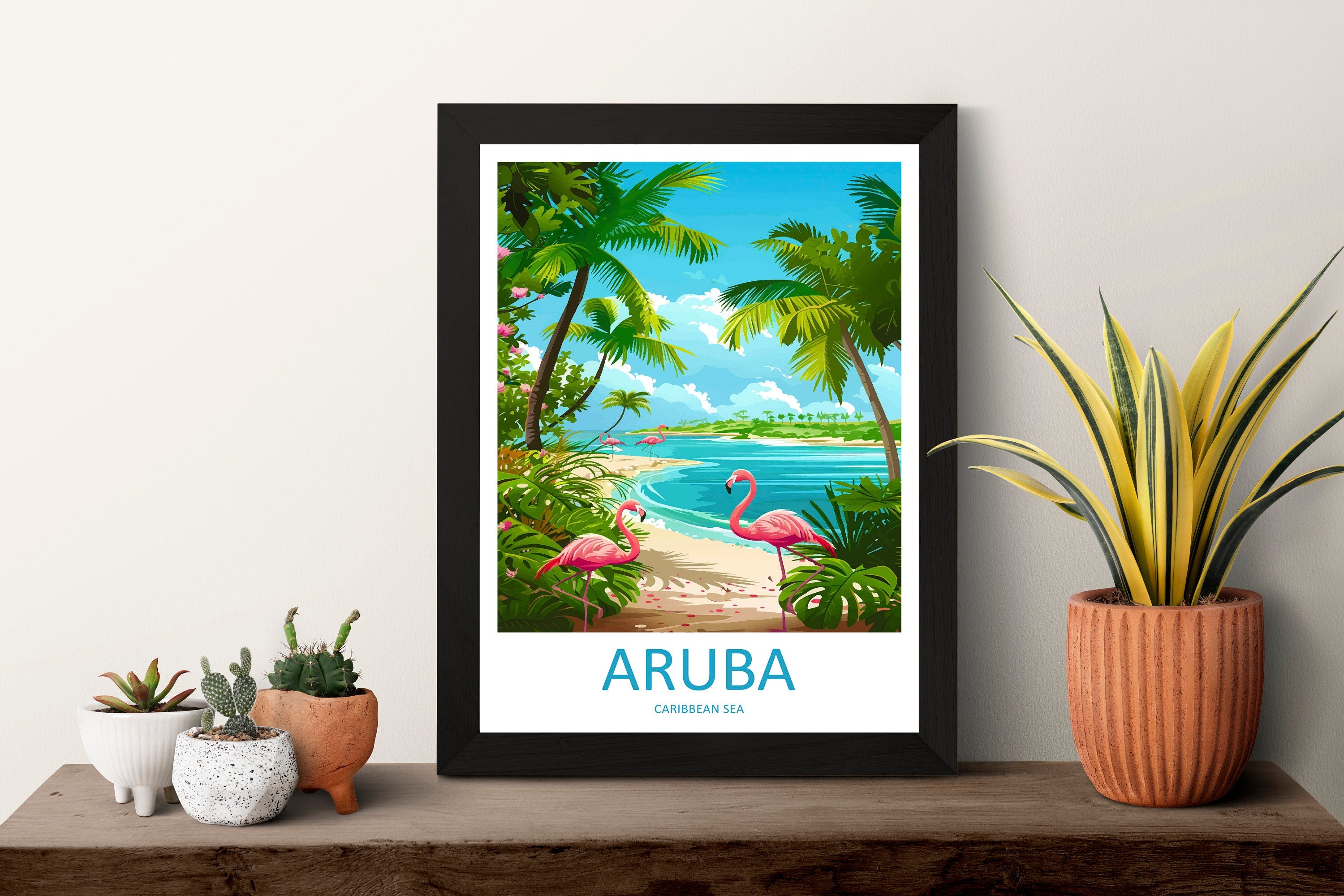 Aruba Travel Print