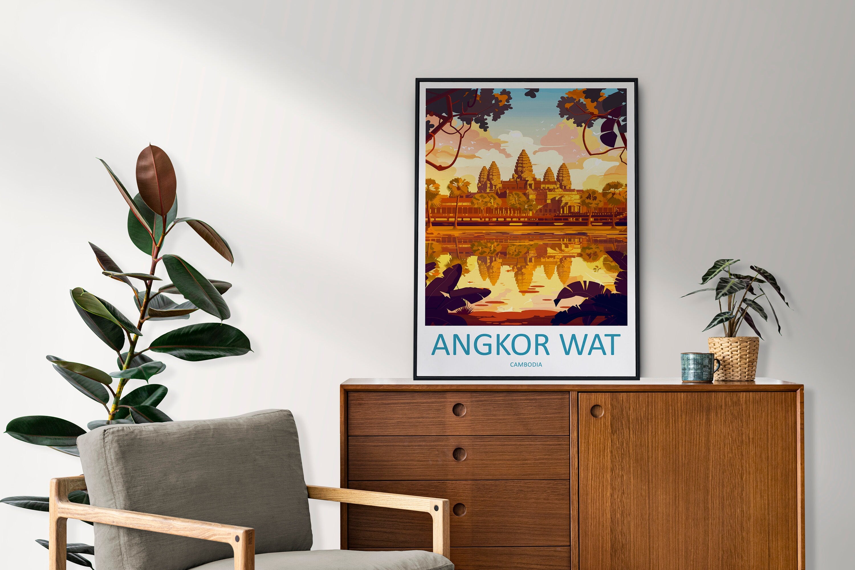 Angkor Wat Travel Print