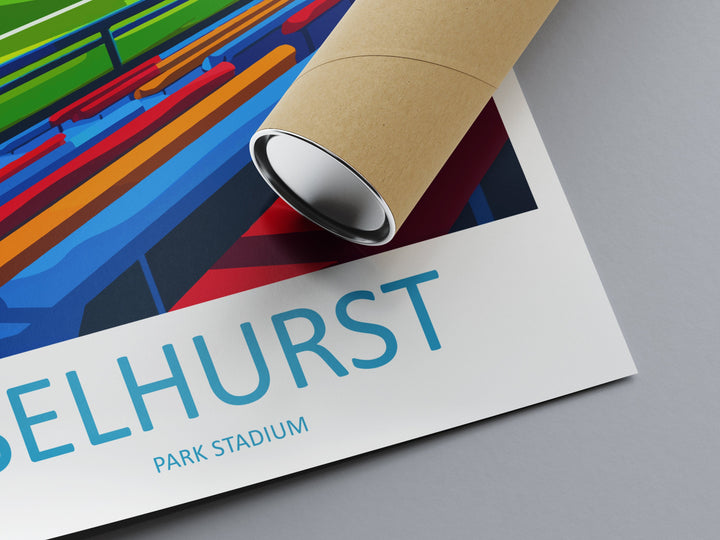 Selhurst Park Stadium Print Selhurst Park Home Décor Art Print Crystal Palace Wall Art Football Enthusiast Gift Wall Hanging Selhurst Park