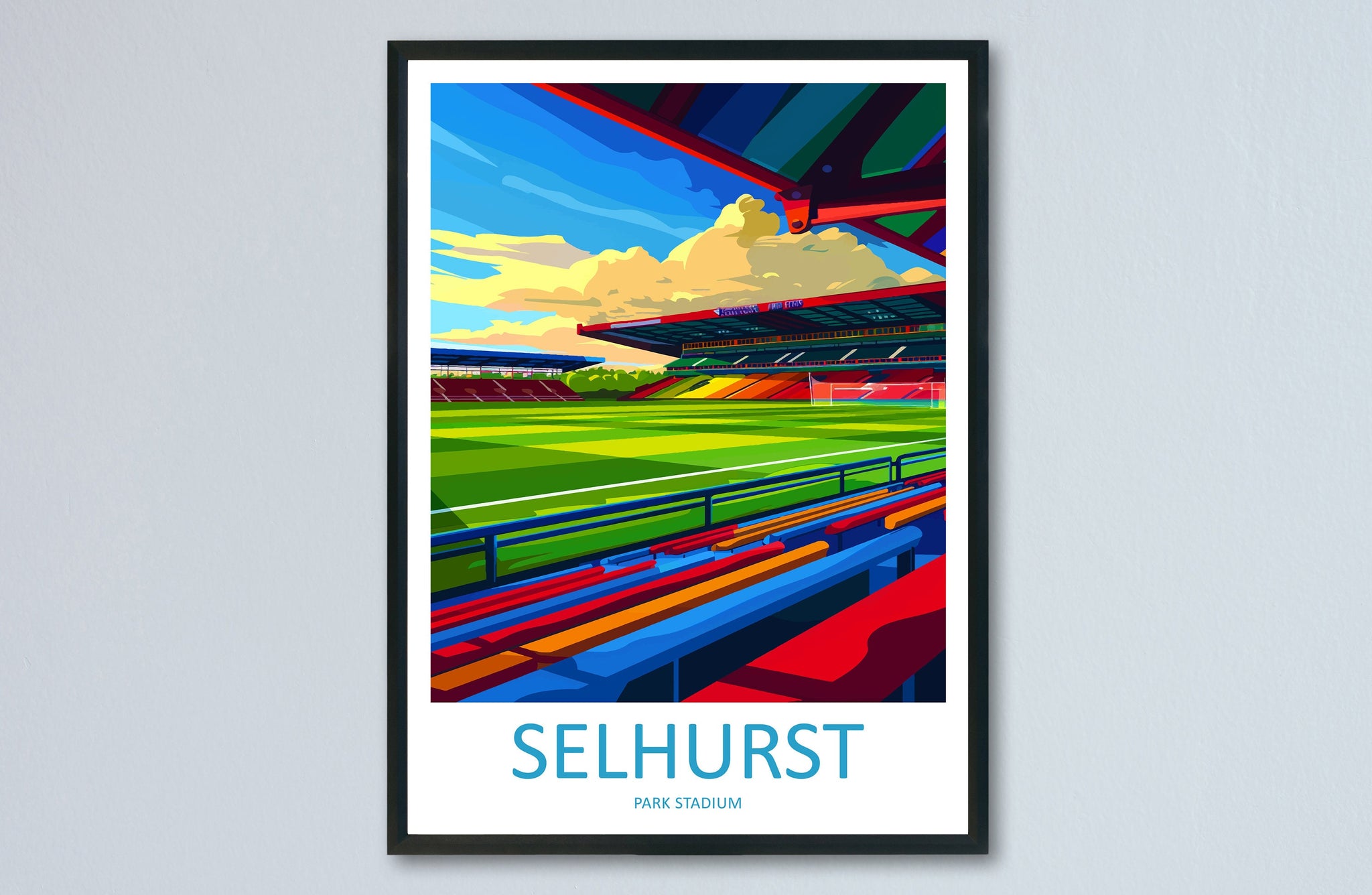 Selhurst Park Stadium Print Selhurst Park Home Décor Art Print Crystal ...