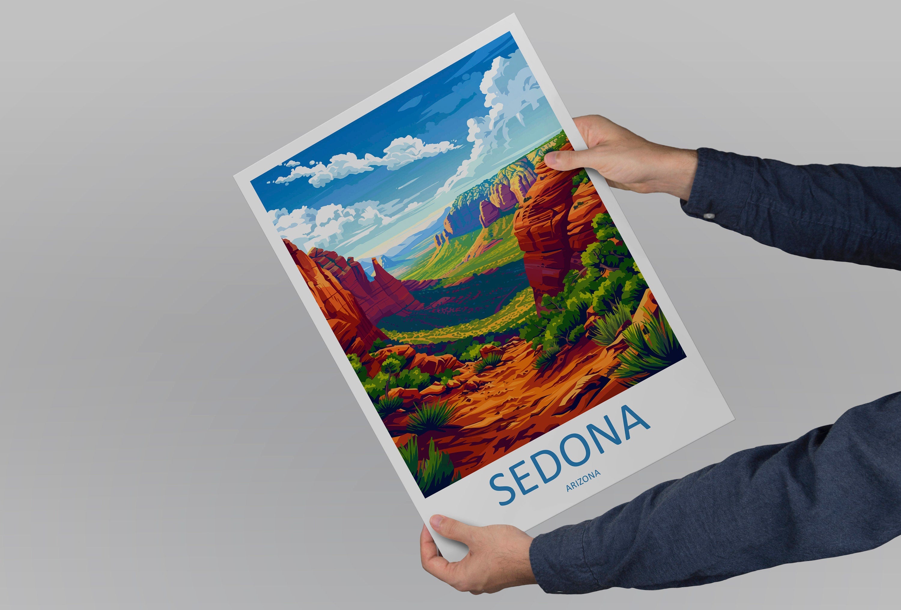 Sedona Travel Print Sedona Home Décor Arizona Art Print Sedona Wall Print For Sedona Gift Wall Hanging Arizona Sedona Desert Artwork Décor