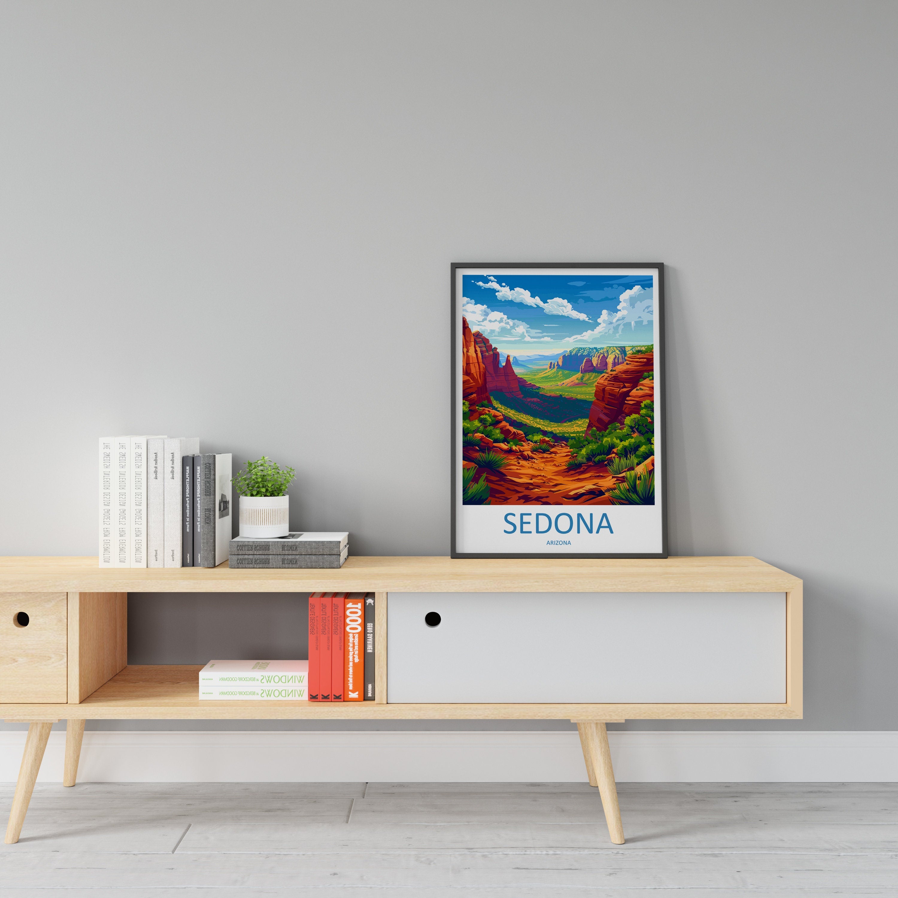 Sedona Travel Print Sedona Home Décor Arizona Art Print Sedona Wall Print For Sedona Gift Wall Hanging Arizona Sedona Desert Artwork Décor