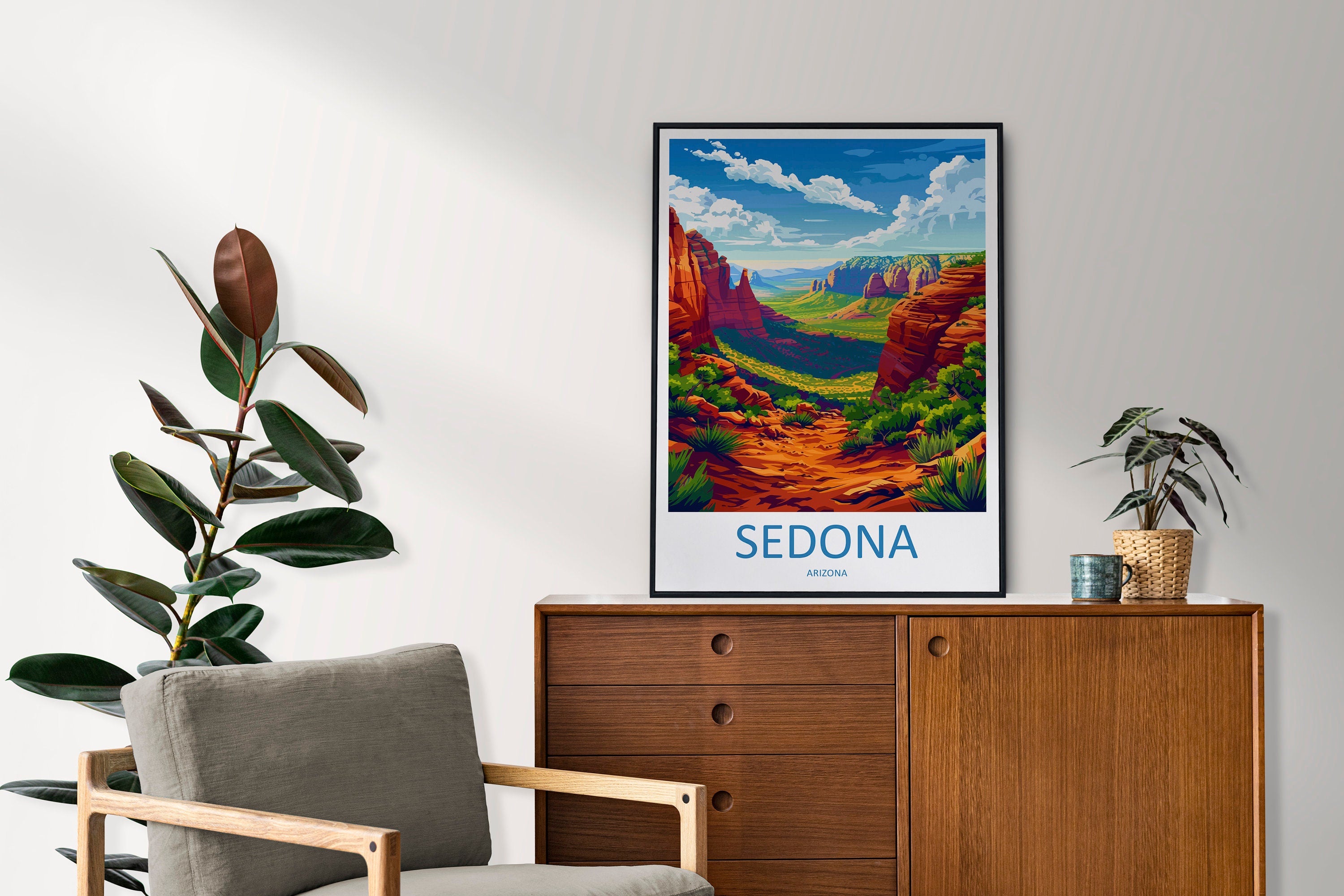 Sedona Travel Print Sedona Home Décor Arizona Art Print Sedona Wall Print For Sedona Gift Wall Hanging Arizona Sedona Desert Artwork Décor