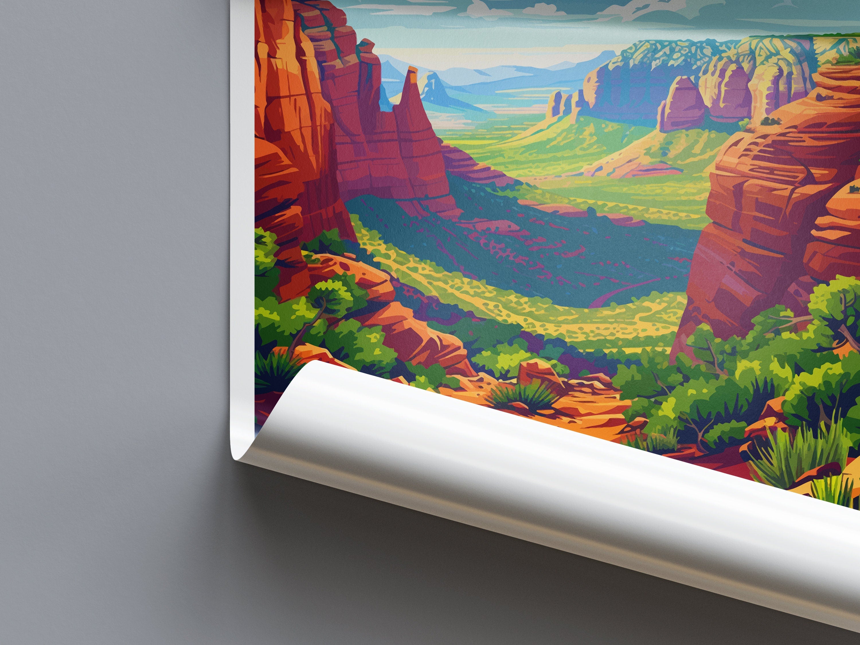 Sedona Travel Print Sedona Home Décor Arizona Art Print Sedona Wall Print For Sedona Gift Wall Hanging Arizona Sedona Desert Artwork Décor