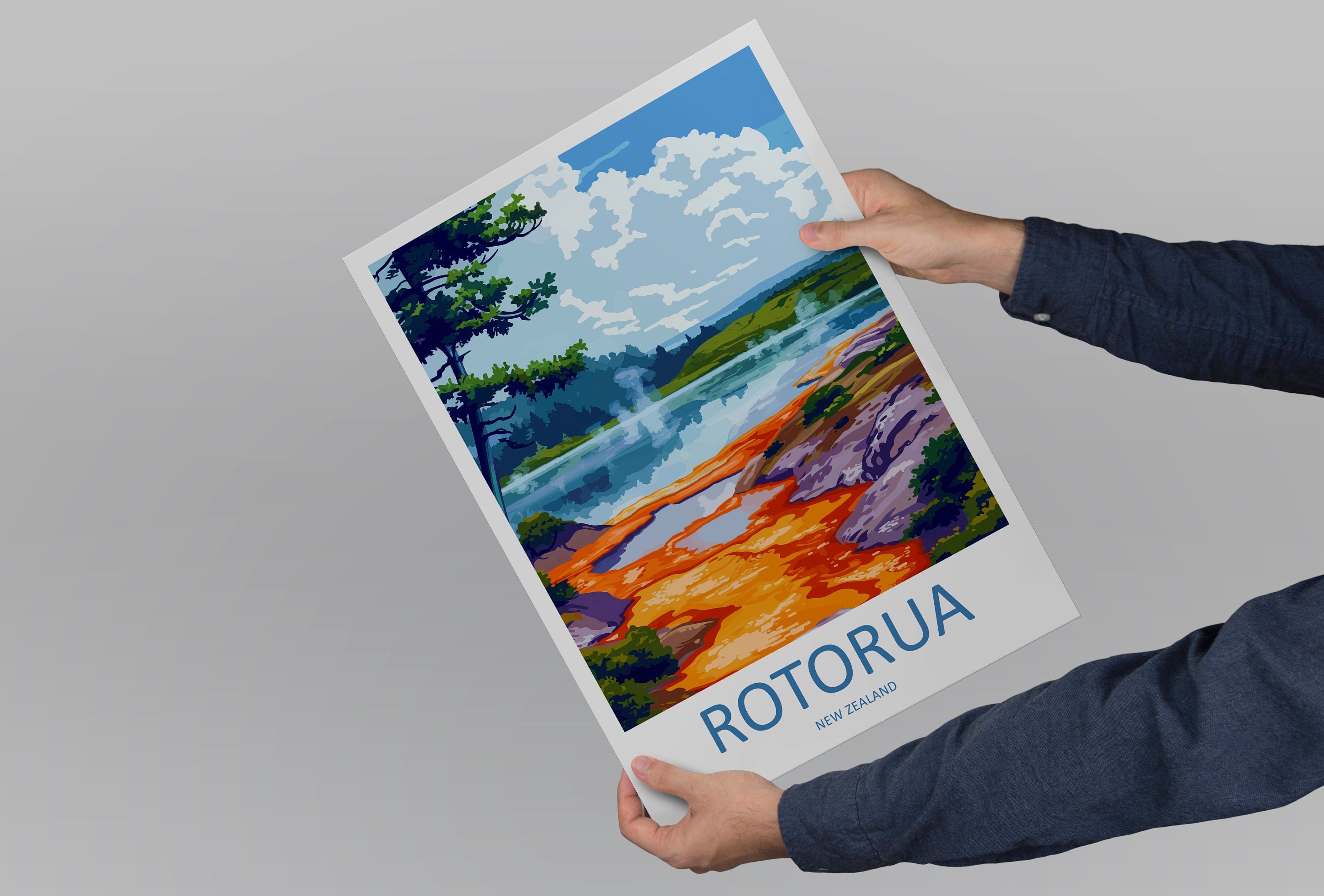 Rotorua Travel Print