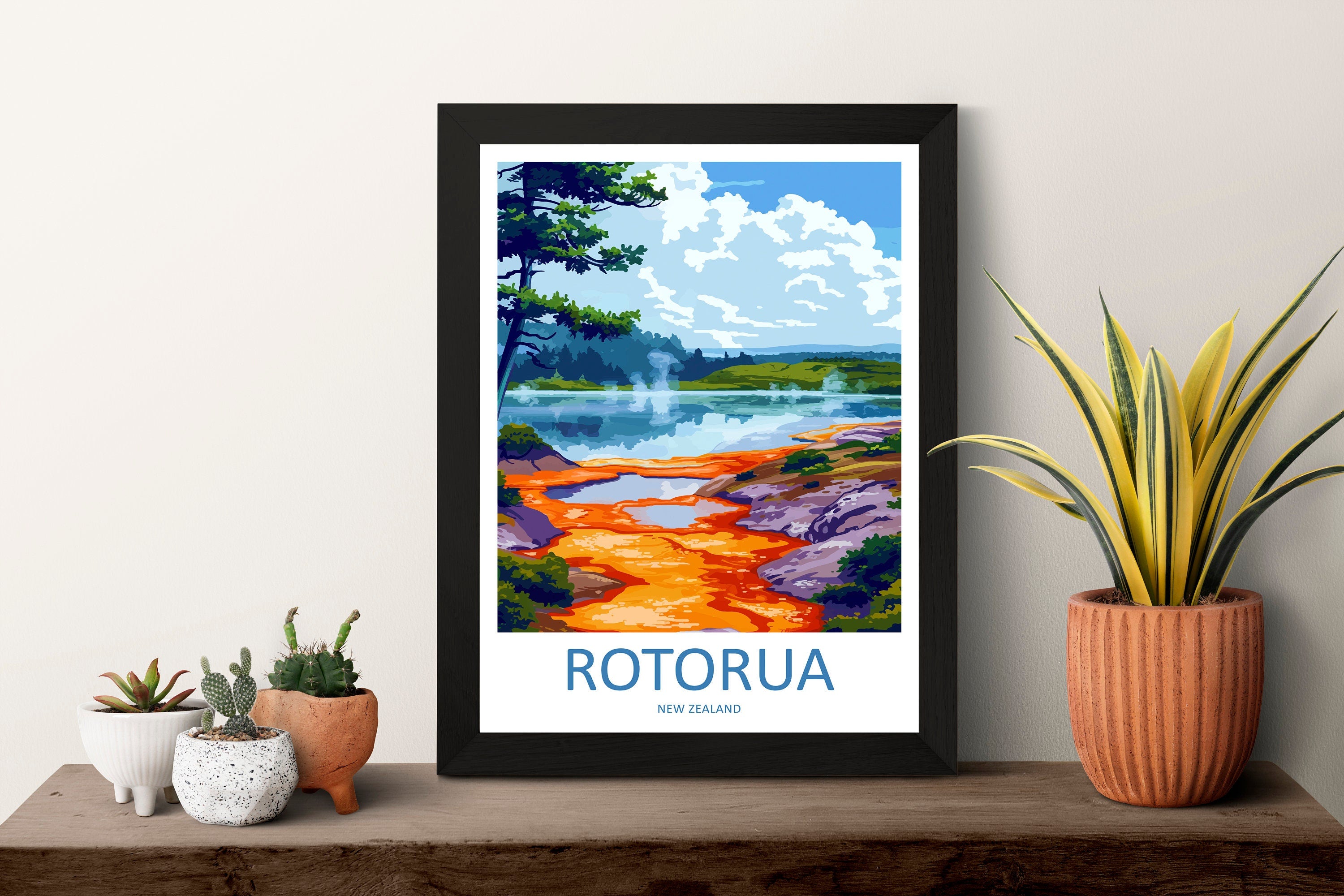 Rotorua Travel Print